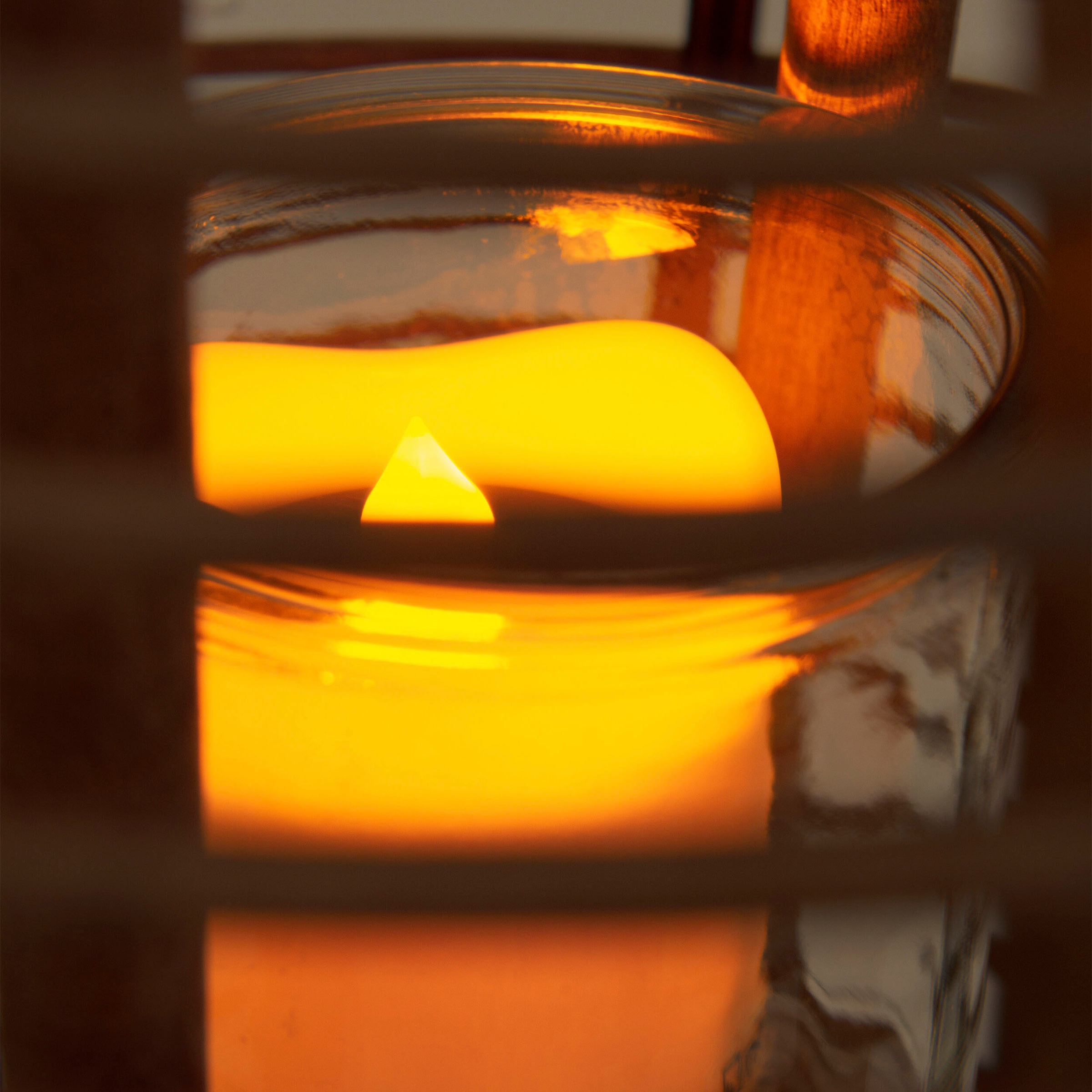 titanisch näve Dekolicht »Korbinian«, 1 flammig-flammig, und Solar-LED-Kerze Rechnung kaufen inkl. auf Korb Glaseinsatz mit Metallgriff