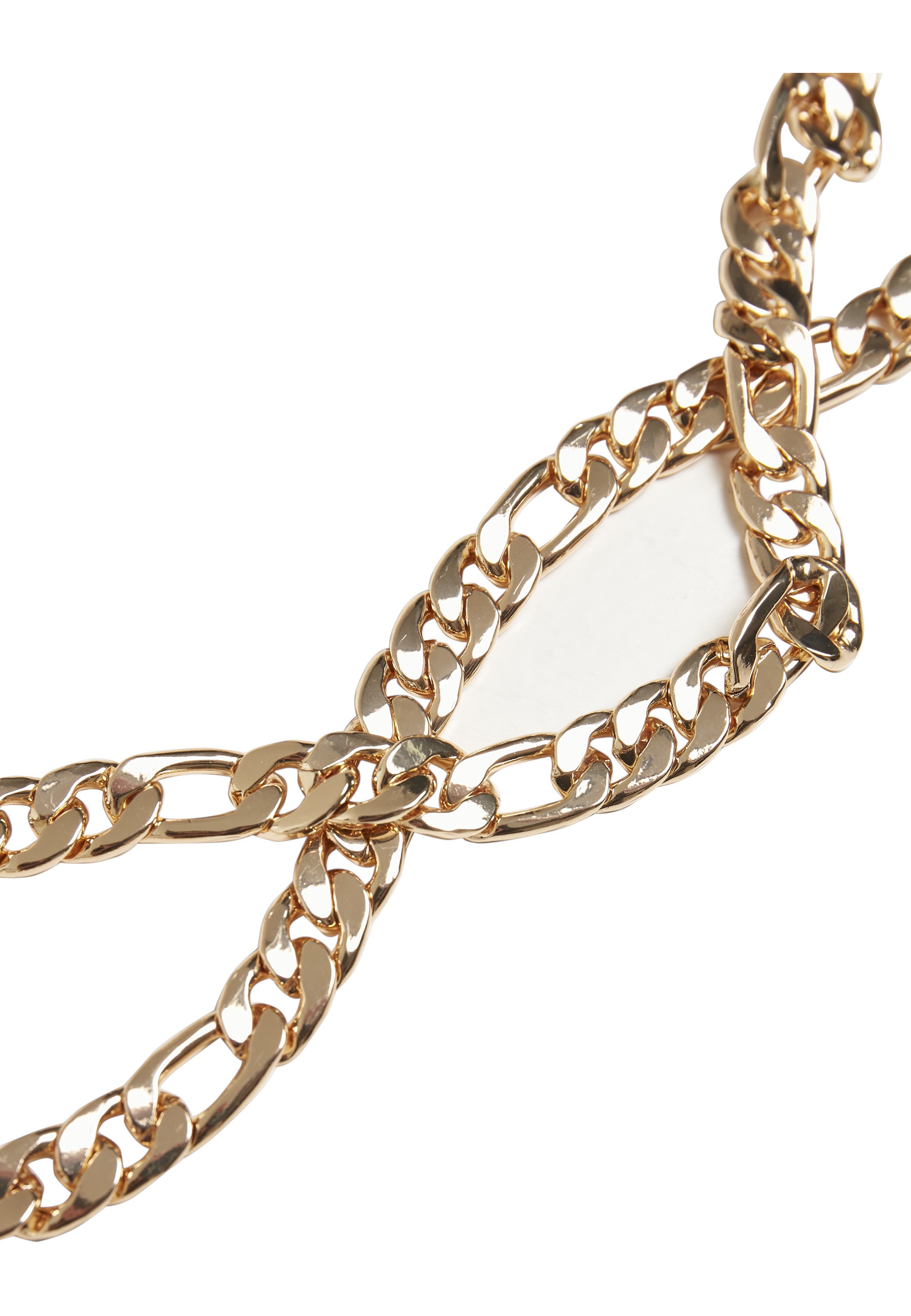 URBAN CLASSICS Edelstahlkette »Urban Classics Unisex Figaro Layering Necklace«