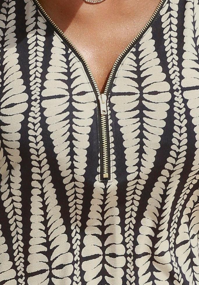 LASCANA Overall mit Reißverschluss am Ausschnitt, Jumpsuit mit Alloverprint