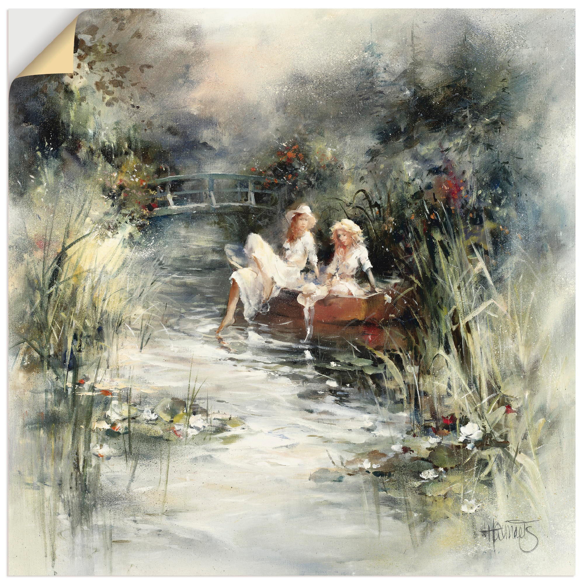 Artland Wandbild »Frühlingsschein«, Frau, (1 St.), als Leinwandbild, Poster günstig online kaufen