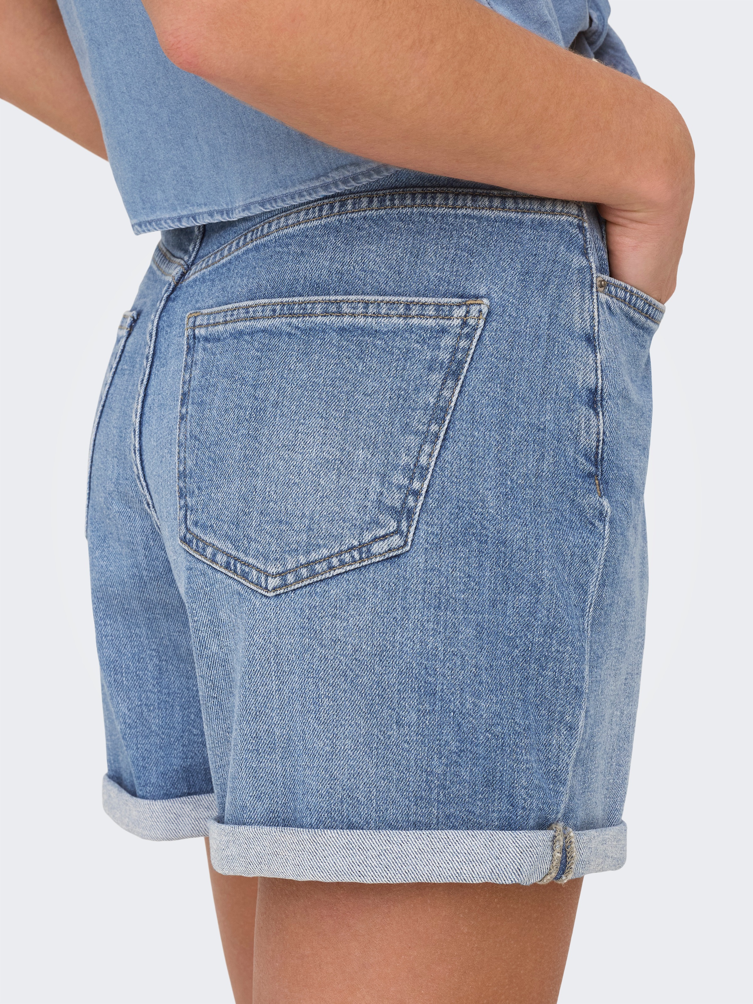 ONLY Shorts »ONLJOSEPHINE – Stretch Shorts für vielseitige Kombinationen«, regular fit, Denim/Jeans, Baumwolle, elastisch, unifarben