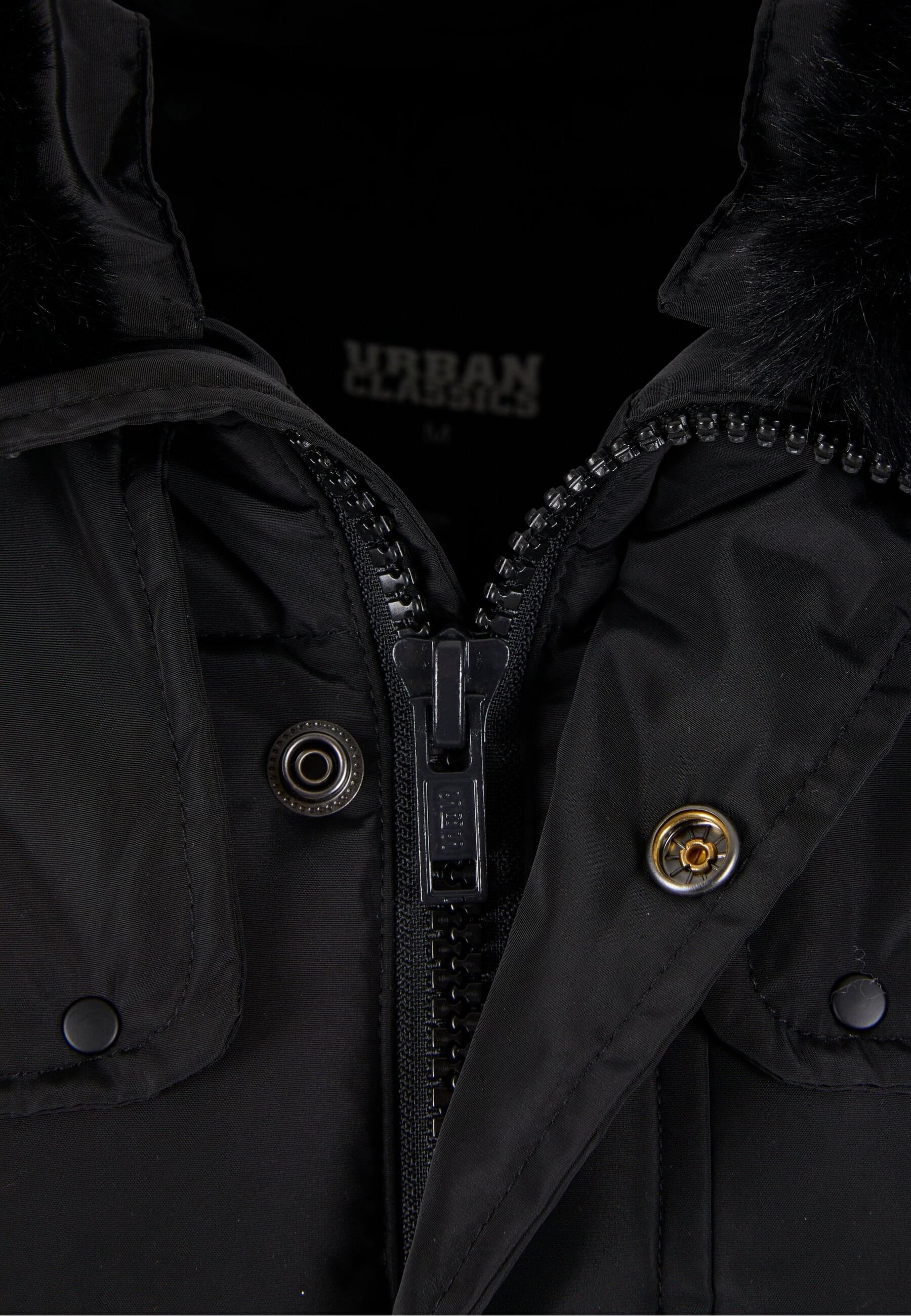 URBAN CLASSICS Winterjacke »Urban Classics Puffer Jacket With Detachable Fur Collar« 1 Stk. tlg. ohne Kapuze