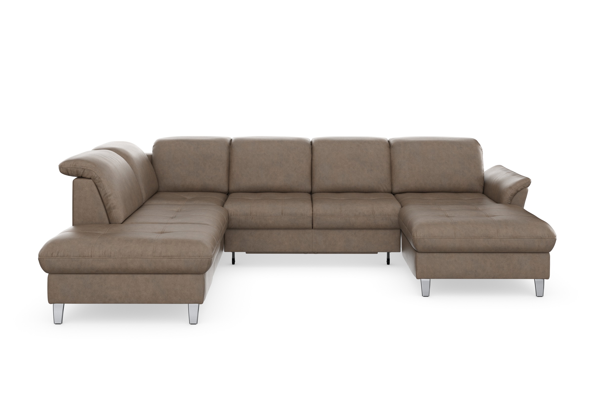 sit&more Wohnlandschaft »Maggiore U-Form«, wahlweise mit Kopfteilverstellung, Bettfunktion und Stauraum