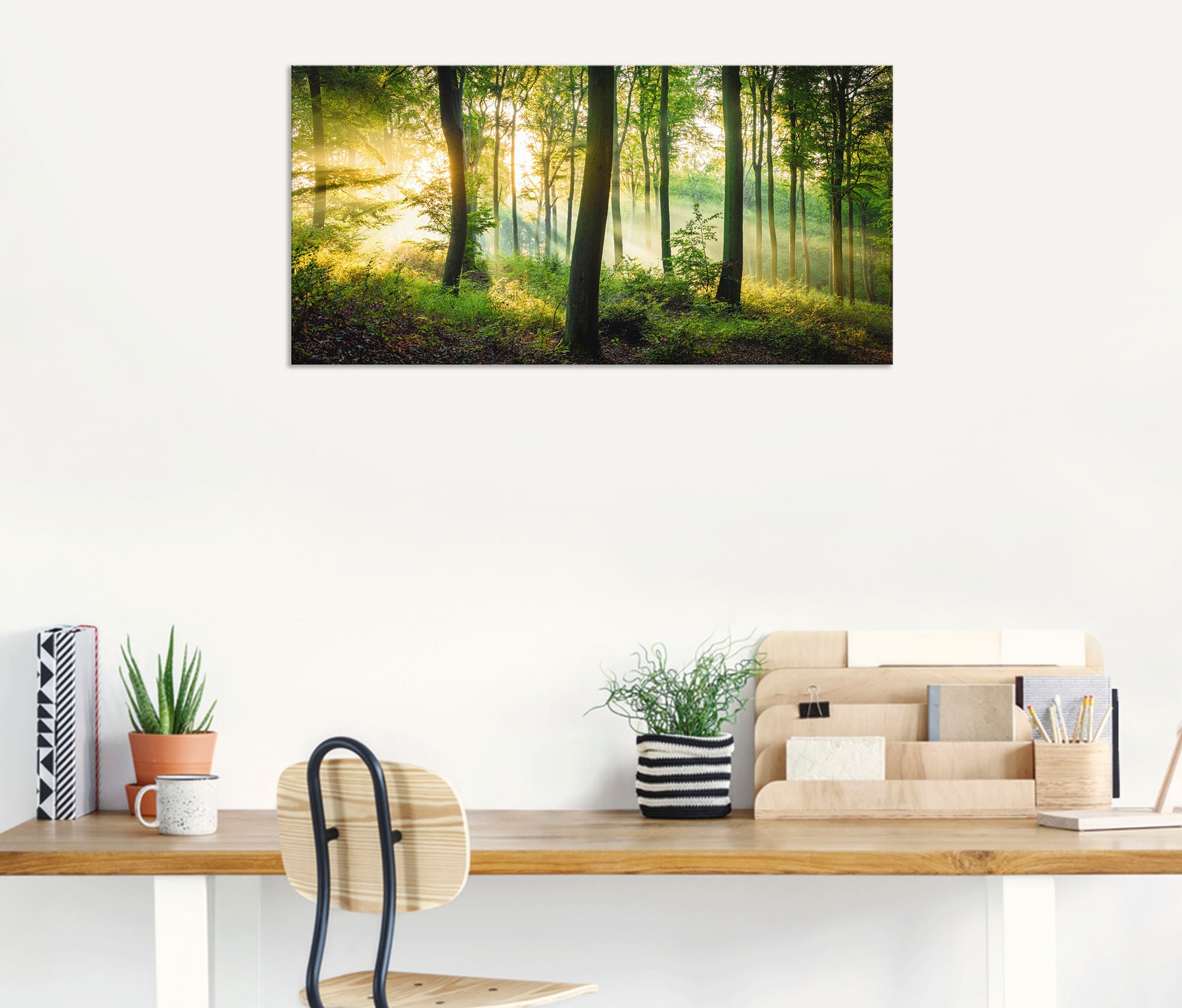 Artland Wandbild »Herbst im Wald II«, Waldbilder, (1 St.), als Alubild, Outdoorbild, Leinwandbild, Poster, Wandaufkleber