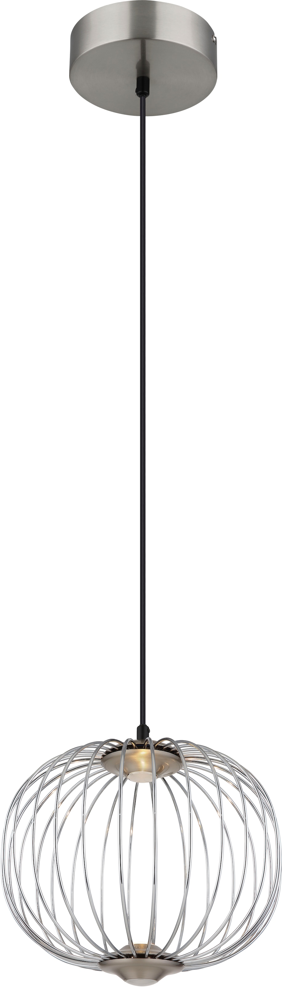 GLOBO LIGHTING Hängeleuchte »GALWAY« LED-Modul 1 Stk. Warmweiß Hängelampe 3 Stufen Metallstäbe DM 30cm Esszimmer