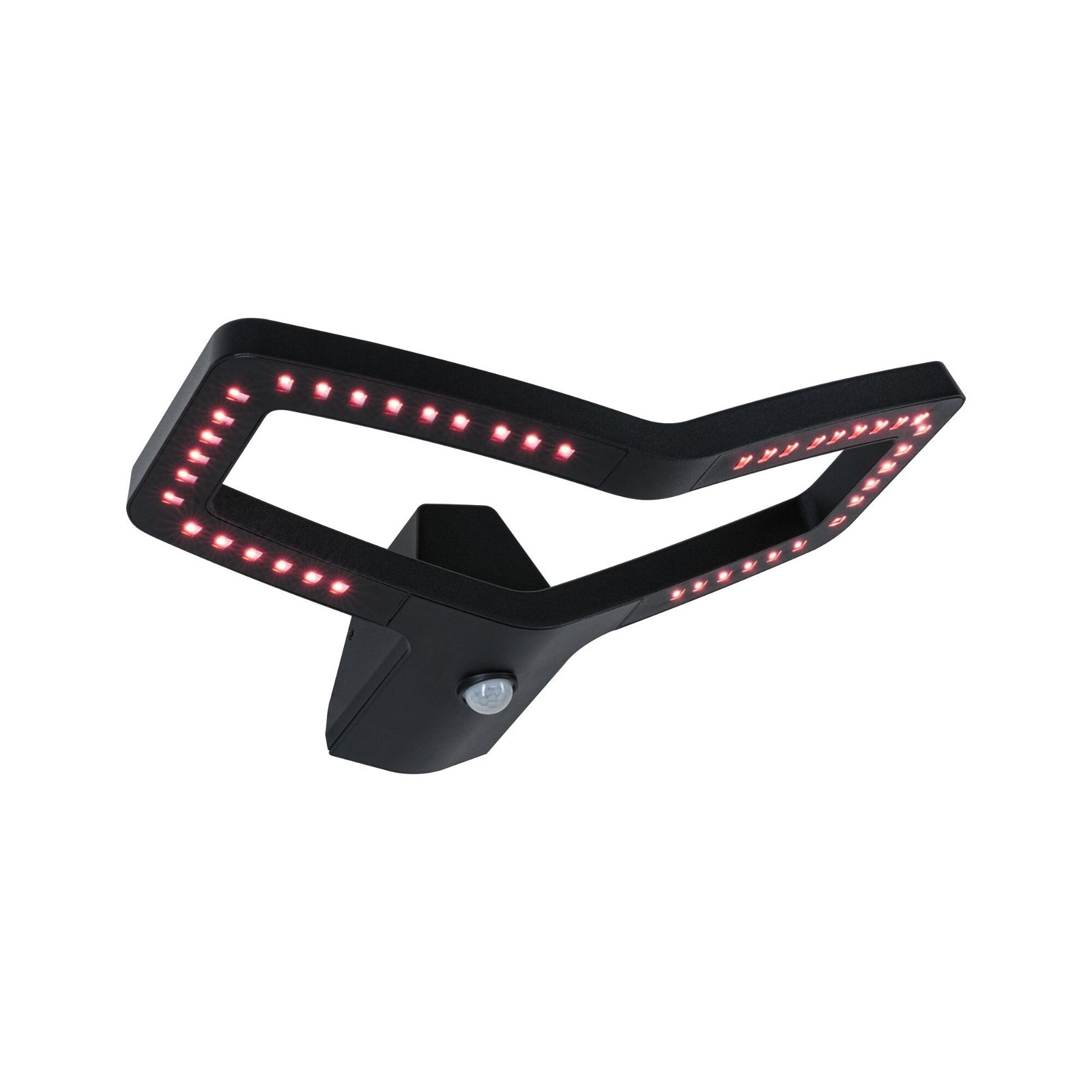 Paulmann LED Außen-Wandleuchte »Alara IP44 eckig 375x270mm RGBW+ 10W 450lm 230V Anthrazit Metall«, 1 flammig, Smart Home Zigbee 3.0, Bewegungsmelder