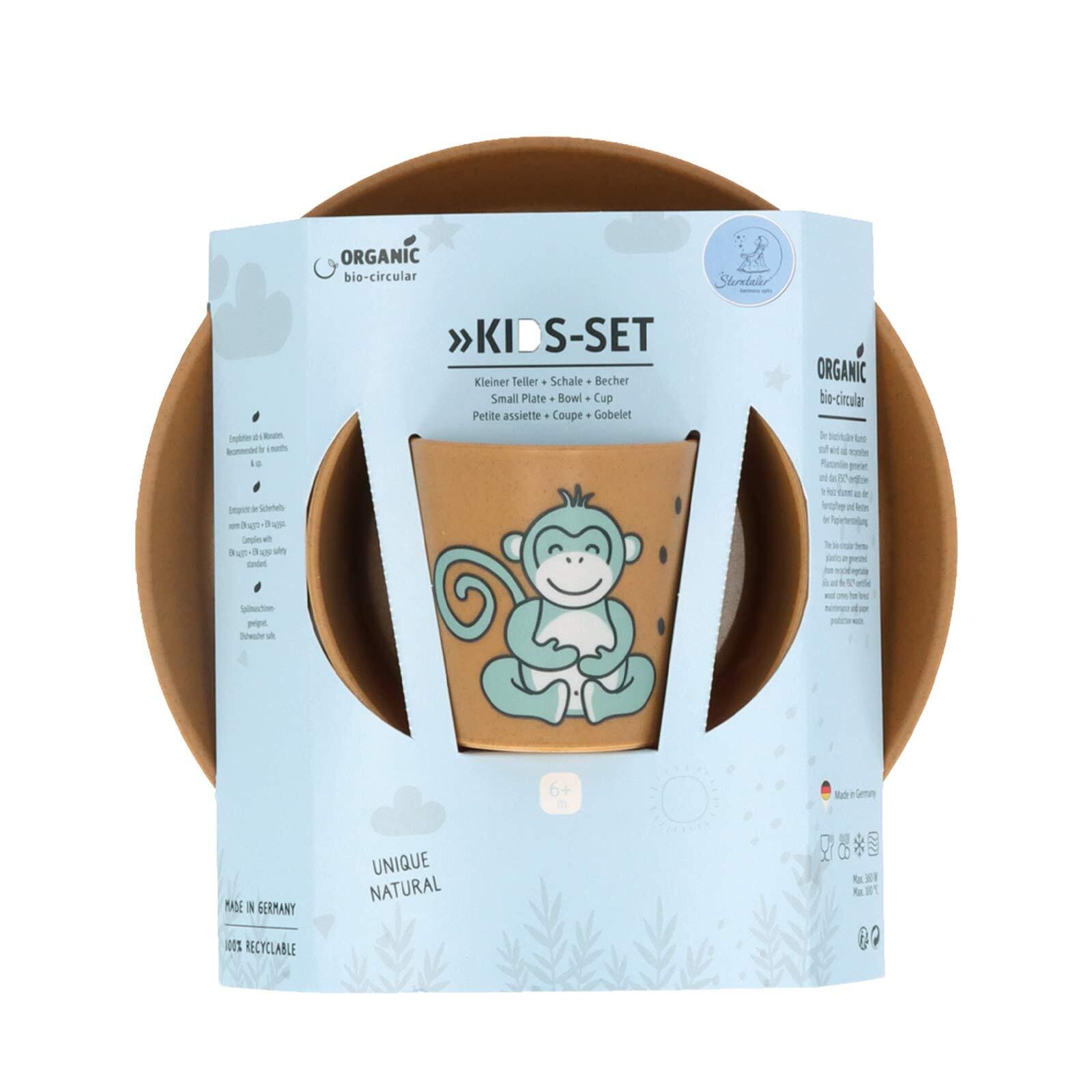 Sterntaler® Kindergeschirr-Set »Kindergeschirr Albert und Lio 3er Set gelb«