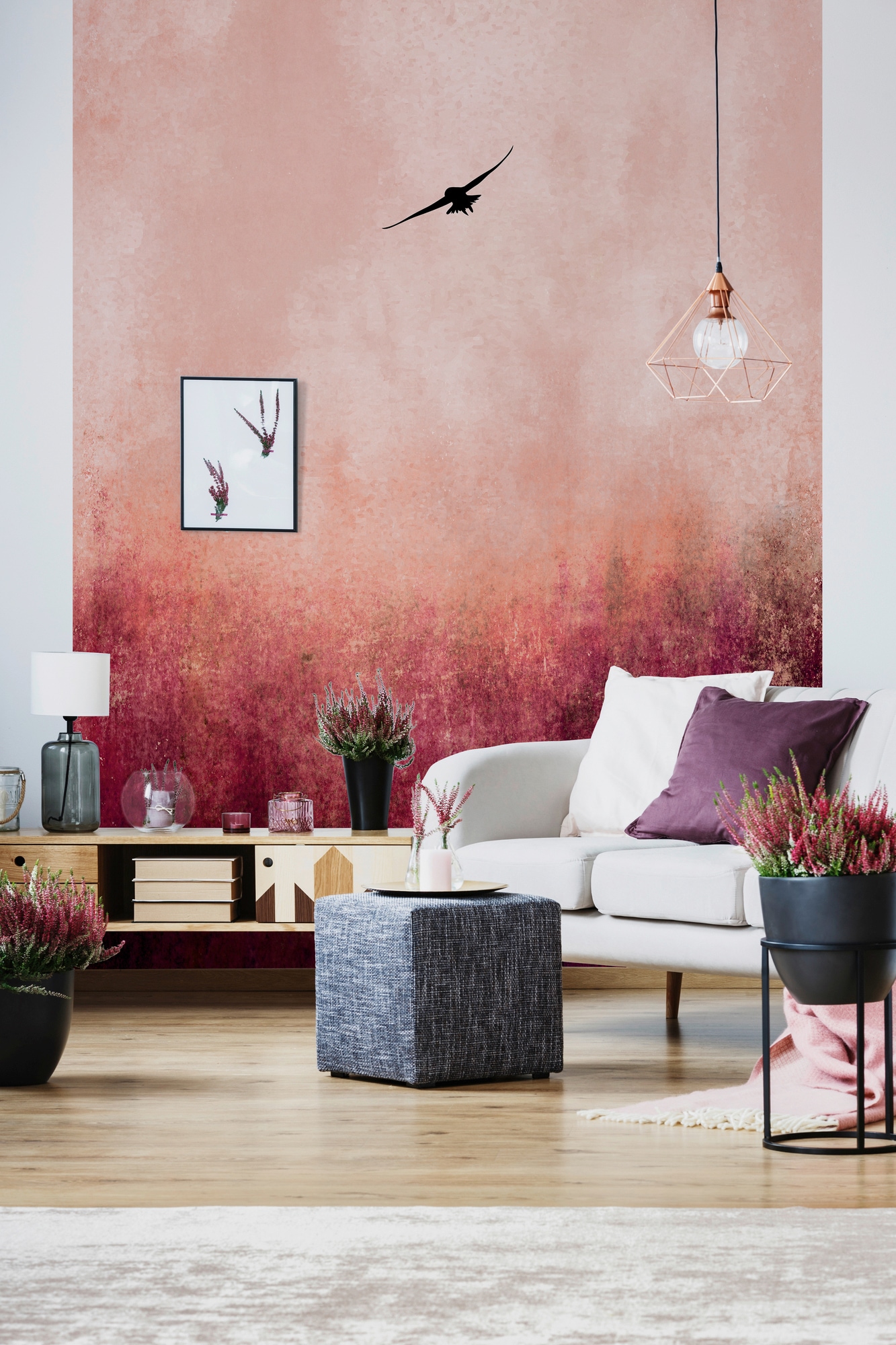 living walls Fototapete »ARTist Warm Sunset«, Vlies, Wand, Schräge günstig online kaufen