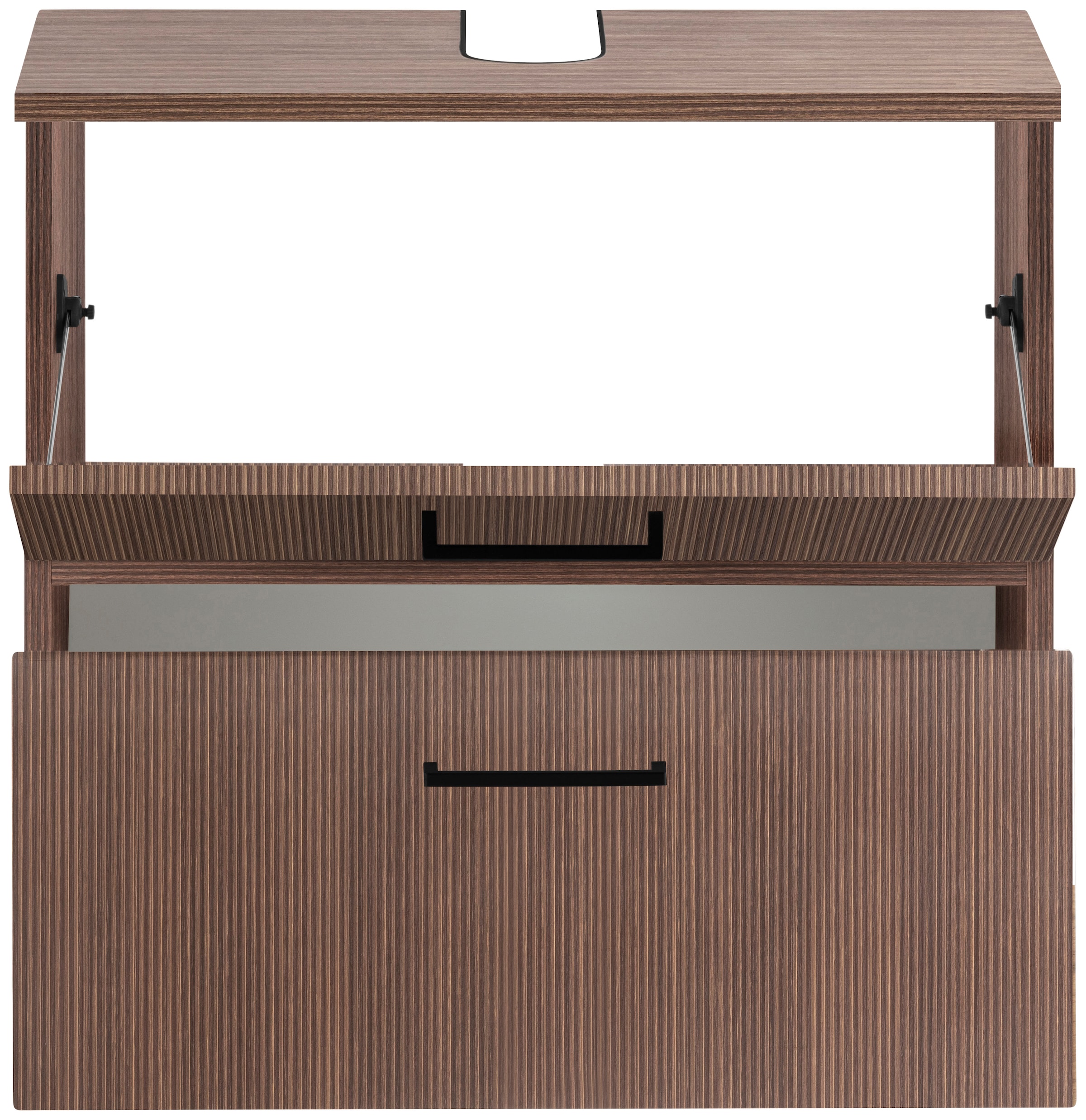 welltime Waschbeckenunterschrank »Trento, verschiedene Ausführungen und Farben«, Badmöbel, Breite 60 cm, Beckenunterschrank auf Füßen, Made in Germany