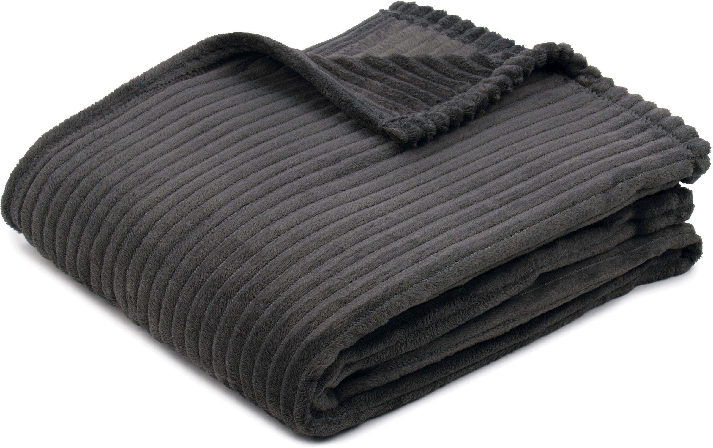 Gözze Wohndecke »Feincord Kuscheldecke« flauschig weich und wohlig warm günstig online kaufen