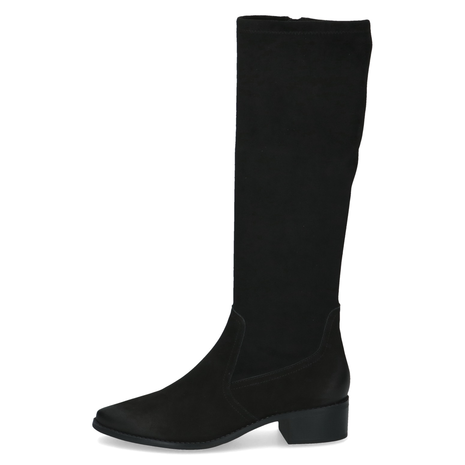 Caprice Stiefel  Blockabsatz, Langschaftstiefel in spitzer Form, bequeme Weite