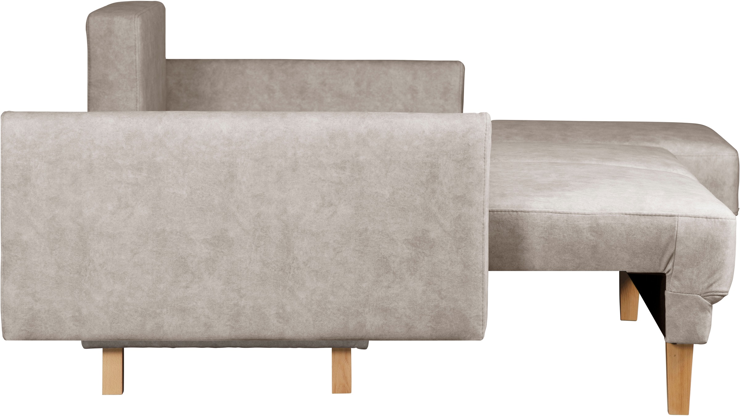 Home affaire Ecksofa »TRIPLO optionale Schlafsofa mit Bettkasten, Maße B/T/H: 234/164/89 cm«, L-Form wahlweise mit Bettfunktion - Liegefläche 132x210 cm