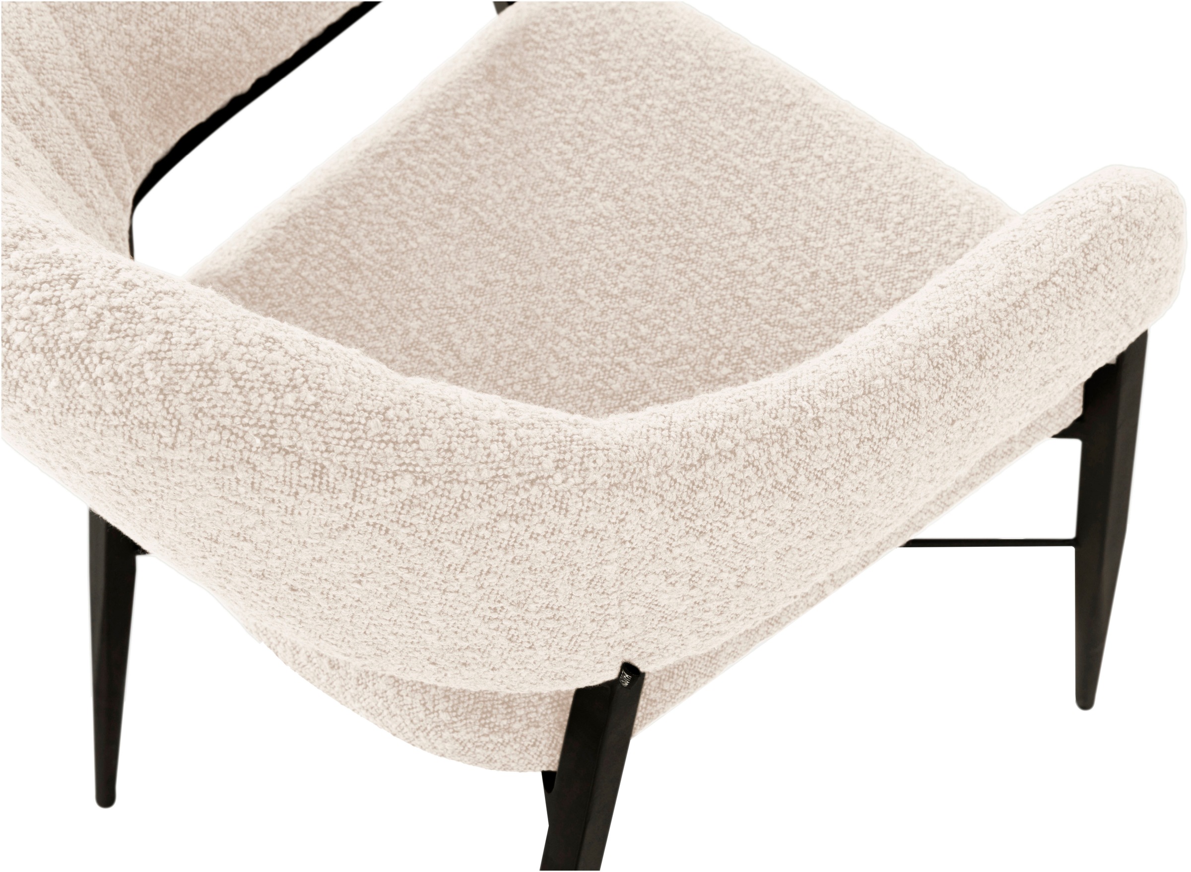 OMG Design Armlehnstuhl »Roma« (Set) 1 Stk.bequemer Esszimmerstuhl, Polsterstuhl mit Bouclé Bezug