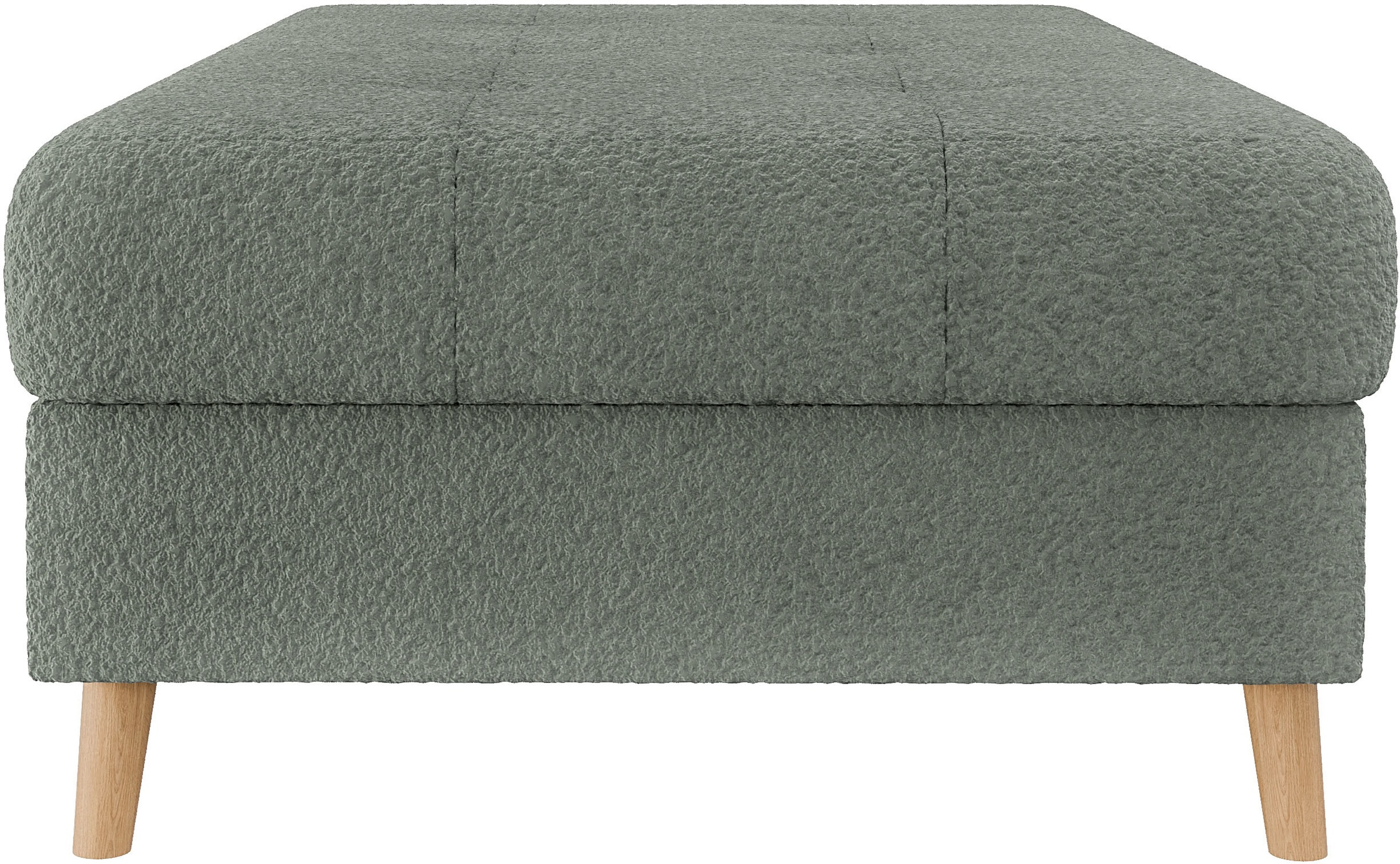 Home affaire Polsterhocker »CHARRE XXL, Steppung im Sitzbereich, Maße: B/T/H: 118/73/40 cm«, passend zur Serie CHARRE, auch in Cord und Bouclé