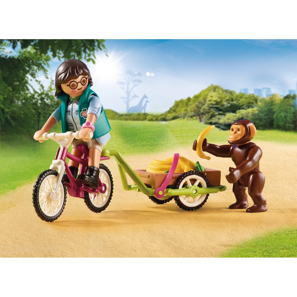 Playmobil® Konstruktions-Spielset »Tierarztpraxis im Zoo (70900), Family Fun«, (122 St.), Made in Germany