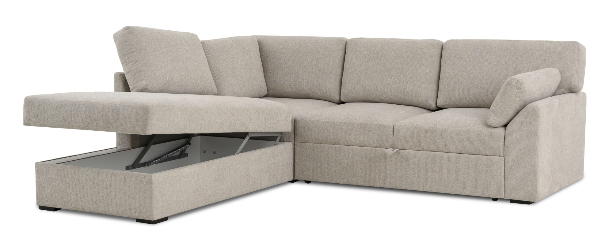 Home affaire Ecksofa »Citry«, Breite 242 cm, Chenille, Bettfunktion, Bettkasten, L-Form