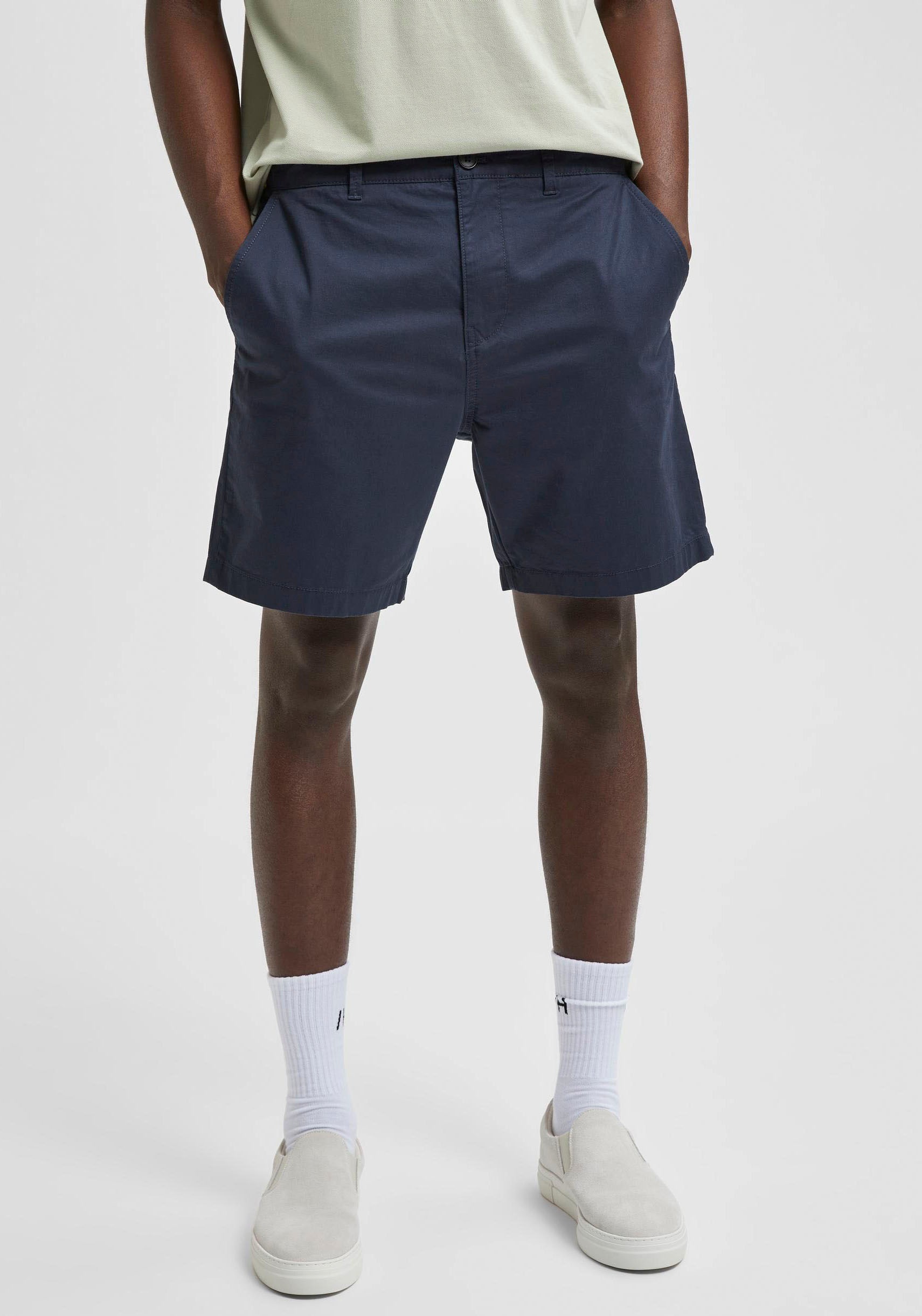 Bild von SELECTED HOMME Chinoshorts »SLHCOMFORT-HOMME FLEX SHORTS W NOOS«, unifarben