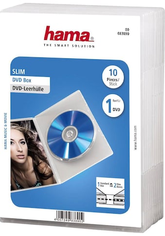 Hama DVD-Hülle »DVD-Leerhülle Slim, 10er-Pack, Transparent« kaufen