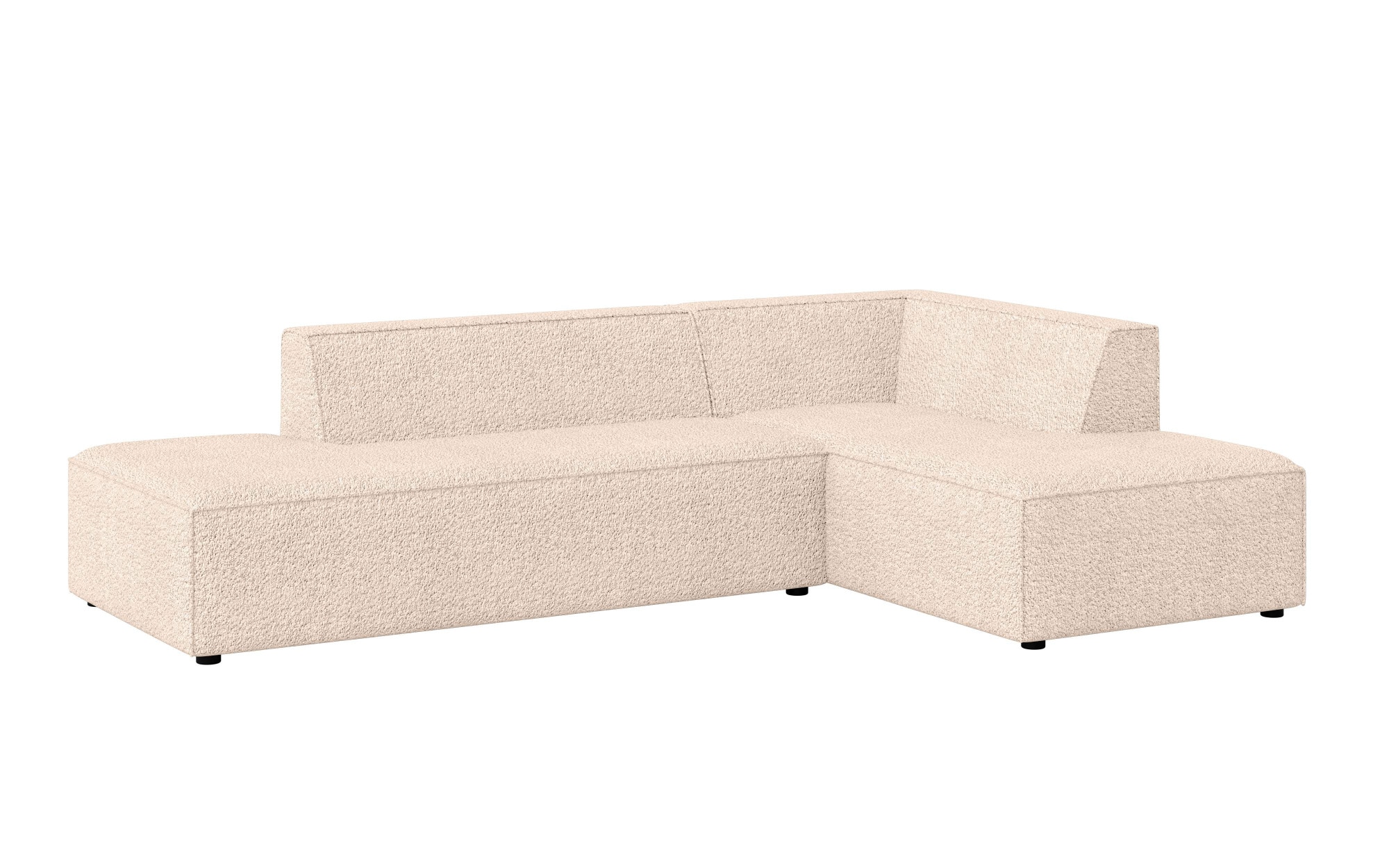 INOSIGN Ecksofa »Ecksofa Cavan mit Ottomane links oder rechts bestellbar«, L-Form mit Wellenunterfederung, Maße B/T/H: 270/180/72 cm