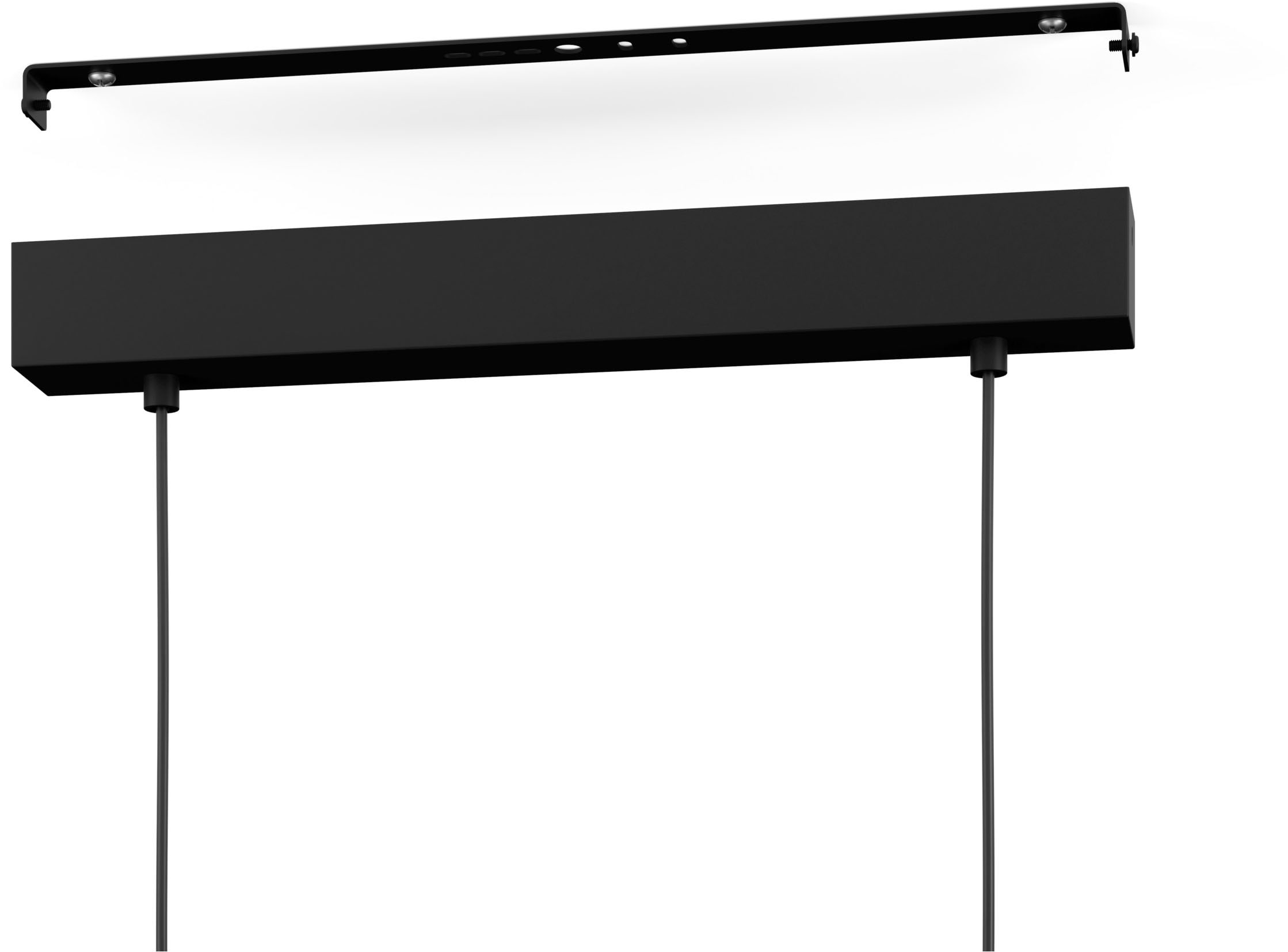EGLO Hängeleuchte »BOYAL Pendellampe - Stahl, Holz - LED;LED - 2X12,5W;1X15,5W - IP20« LED-Modul 1 Stk. Warmweiß Hängelampe, Deckenlampe, Wohnzimmer, Esszimmer, L101 x B40 x H110 cm