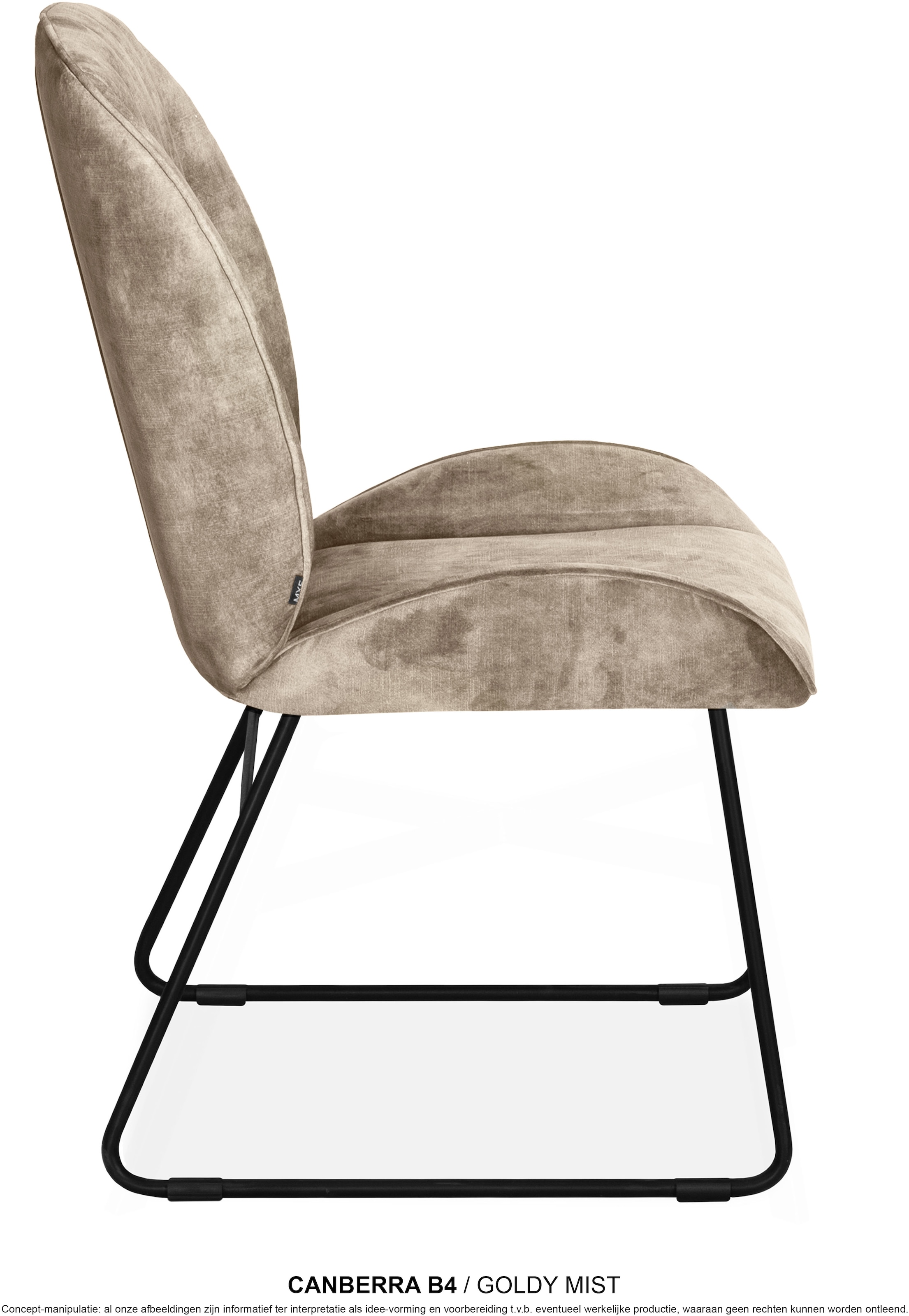 OMG Design Esszimmerstuhl »Canberra« (Set) 1 Stk.Esszimmerstuhl, pflegeleichter Samtvelour Bezug