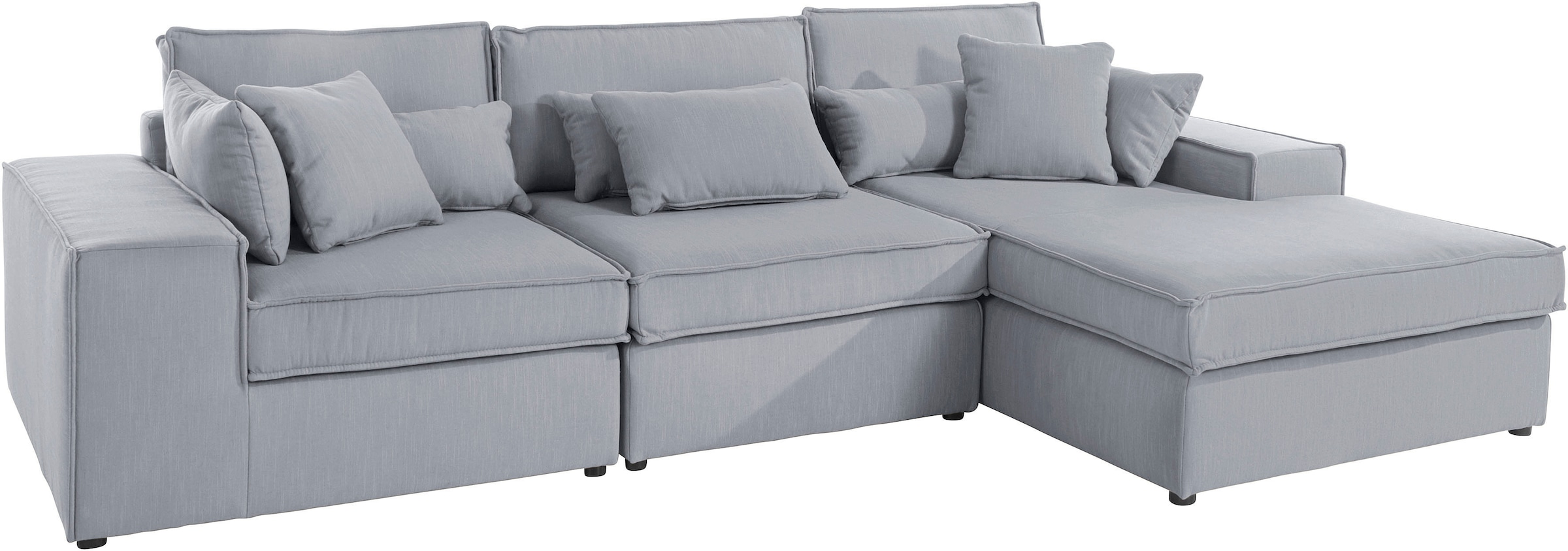 RAUM.ID Ecksofa »Florid L-Form«, 3 Teile, bestehend aus Modulen, viele Bezugsqualitäten, auch in Cord