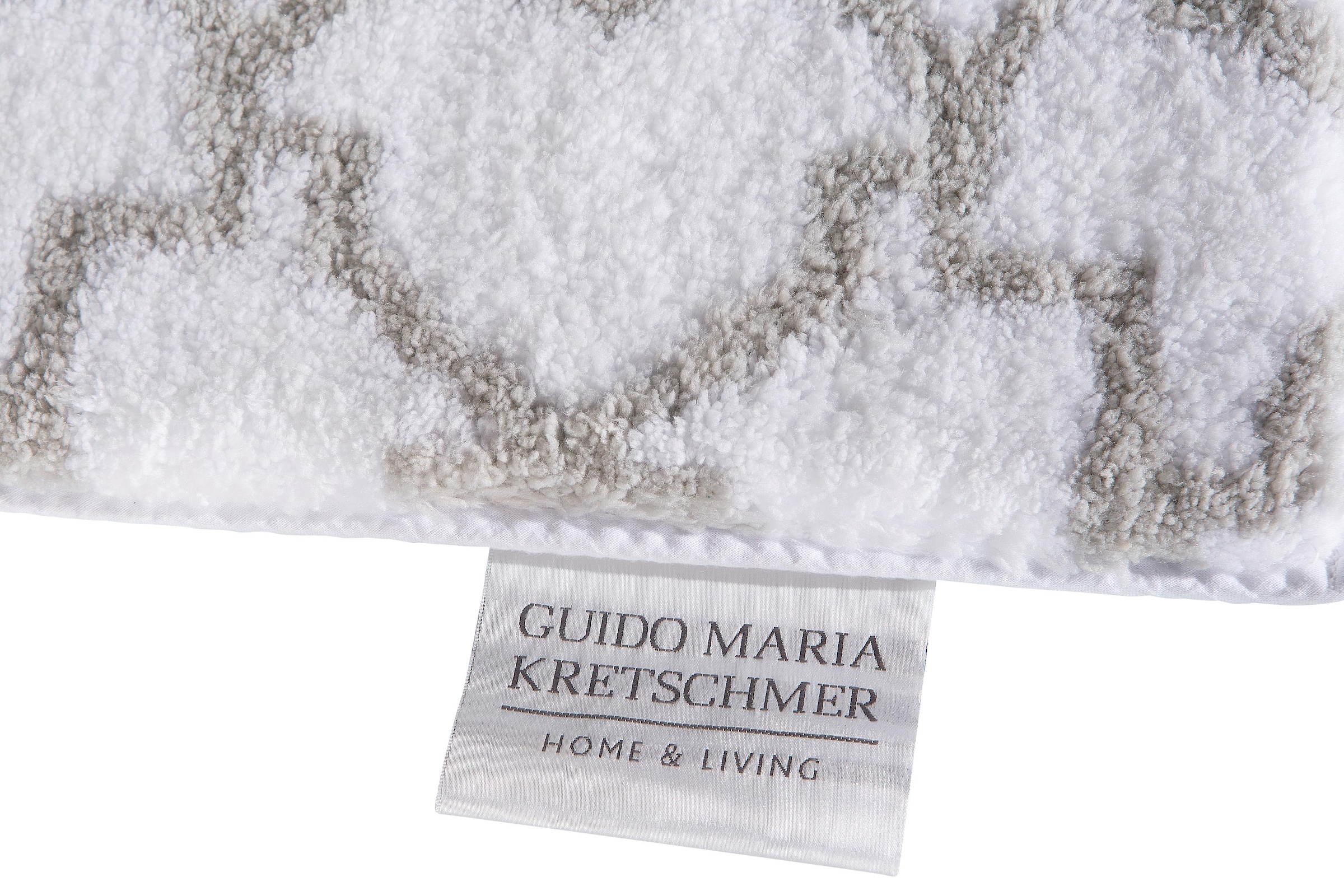 Guido Maria Kretschmer Home&Living Badematte »Birdal«, Höhe 15 mm, rutschhemmend beschichtet, fußbodenheizungsgeeignet-schnell trocknend-strapazierfähig, Badteppich, auch als 3 tlg. Set erhältlich