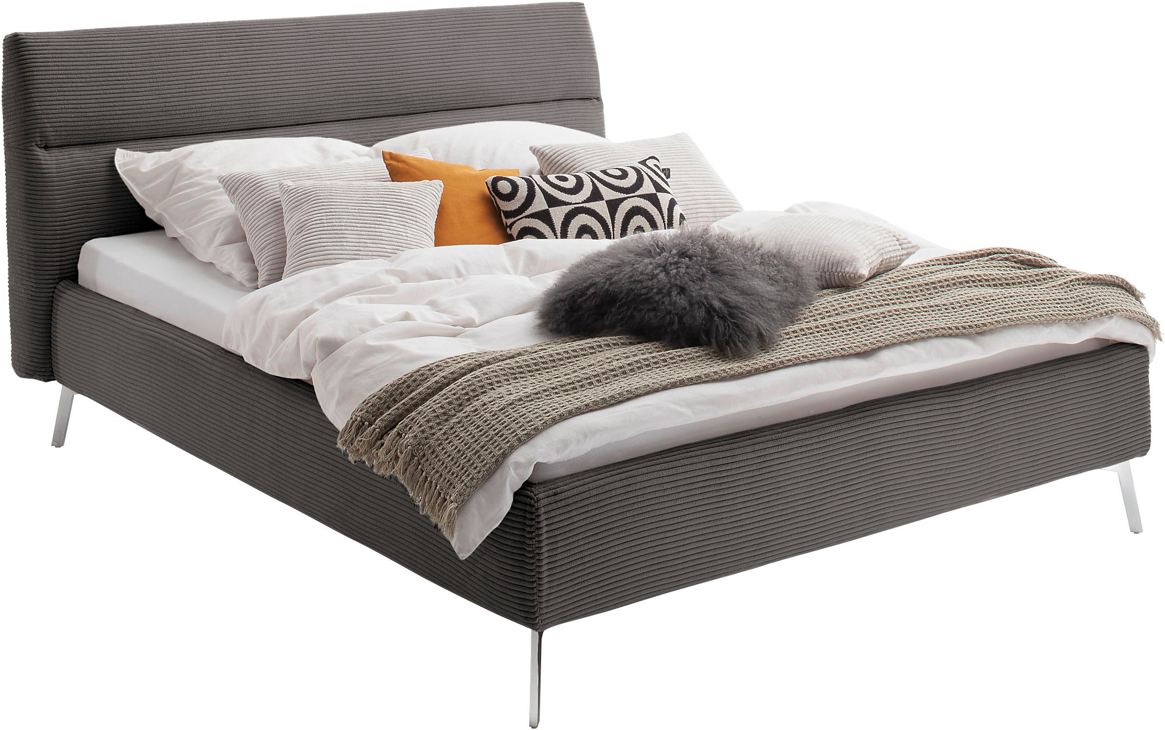Home affaire Polsterbett »Elvo, weichgepolstertes Kopfteil, wahweise Überlä günstig online kaufen