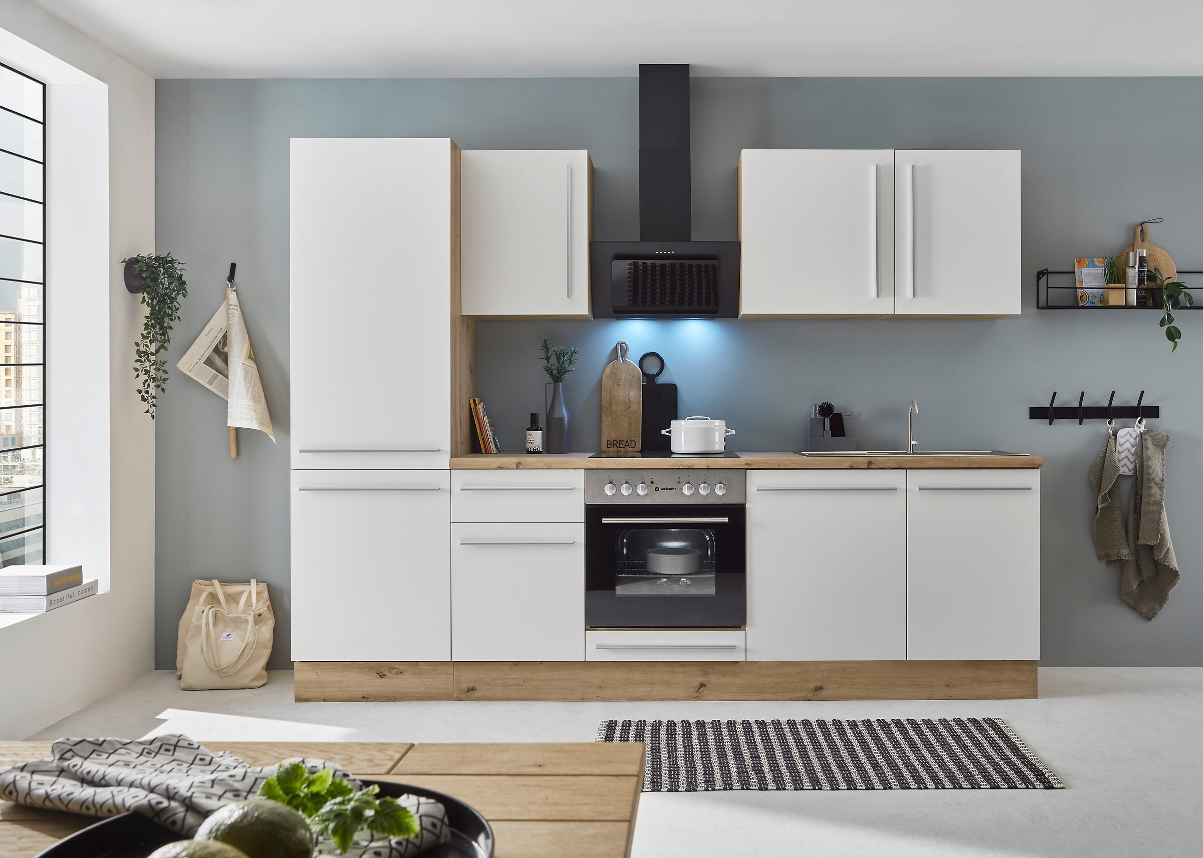 KOCHSTATION Küchenzeile »KS-Florida mit 38mm starker Arbeitsplatte« Breite günstig online kaufen