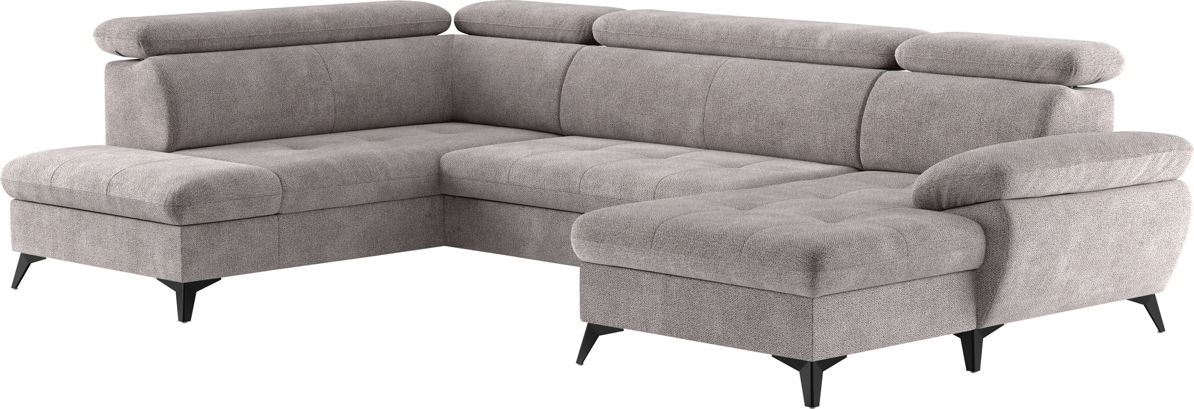 COTTA Wohnlandschaft »Hudson U-Form«, mit Kopfteilverstellung, wahlweise mit Bettfunktion & Bettkasten