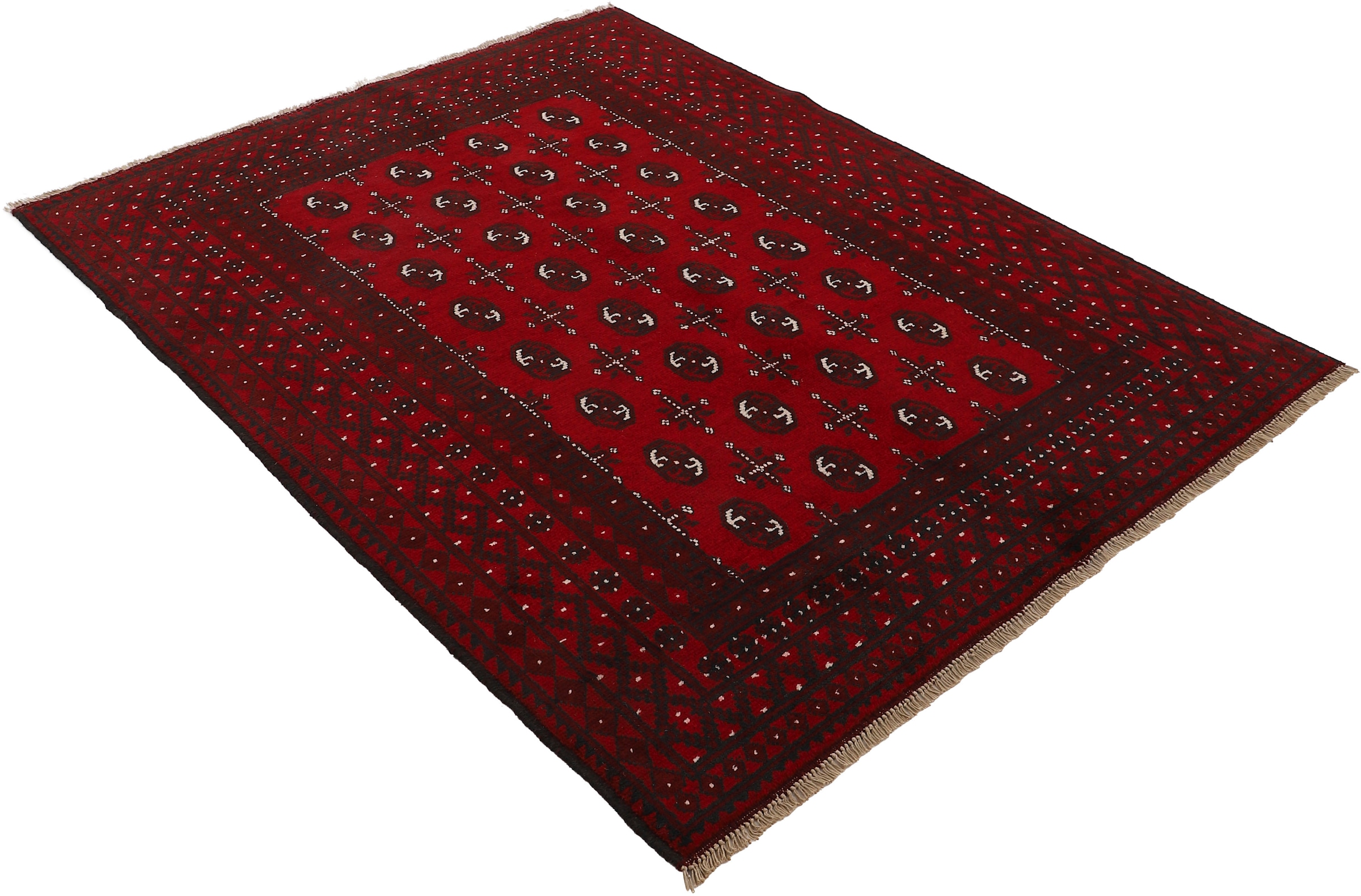 Woven Arts Orientteppich »Afghan Akhche Bokhara«, rechteckig, reine  Schurwolle für ein warmes Raumklima, handgearbeitet bequem und schnell  bestellen
