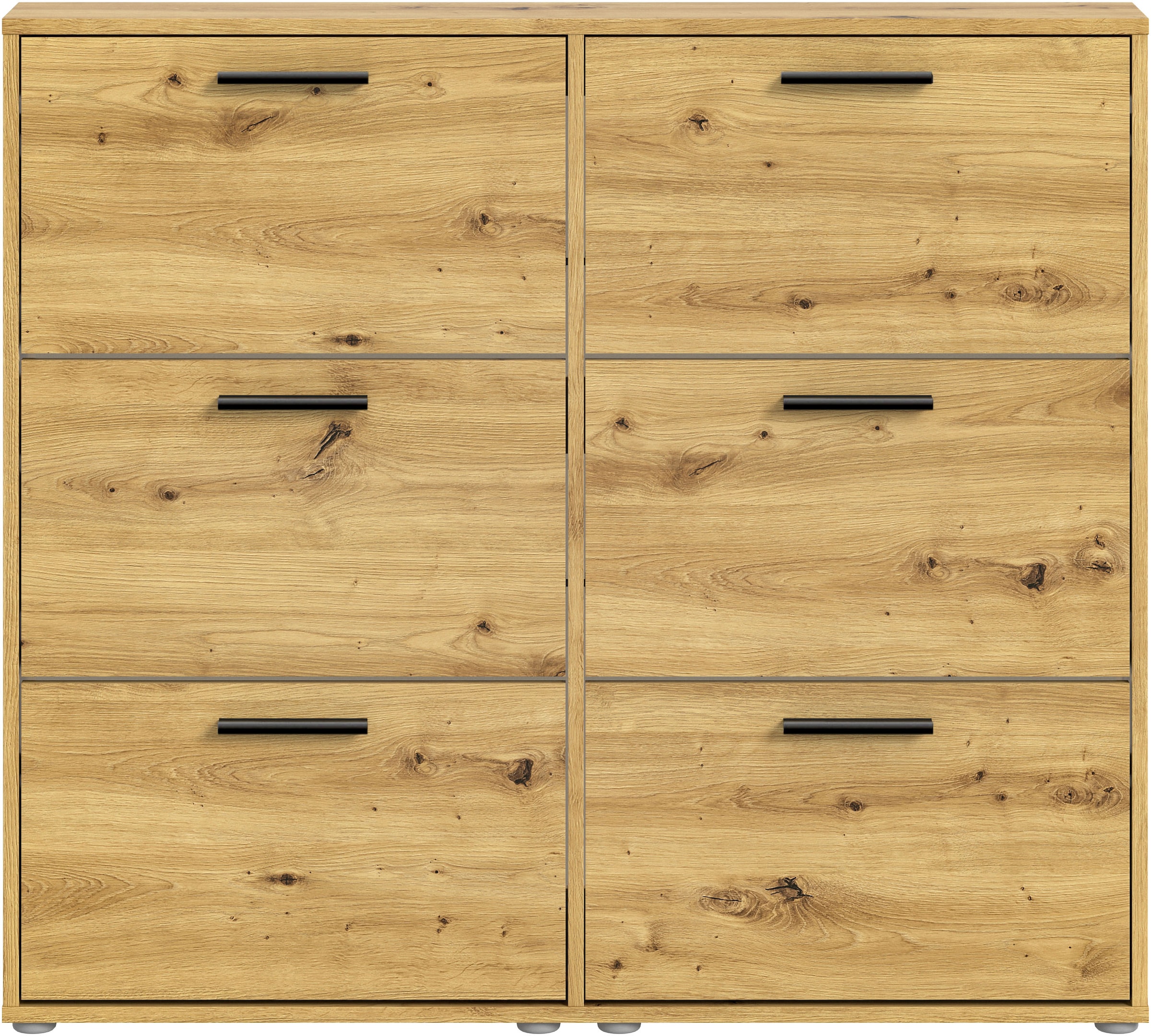 HBZ Schuhkommode »Sam Schuhkipper, Schuhschrank BxHxT 116x103x17 cm«, (1 St.), mit 6 Klappen