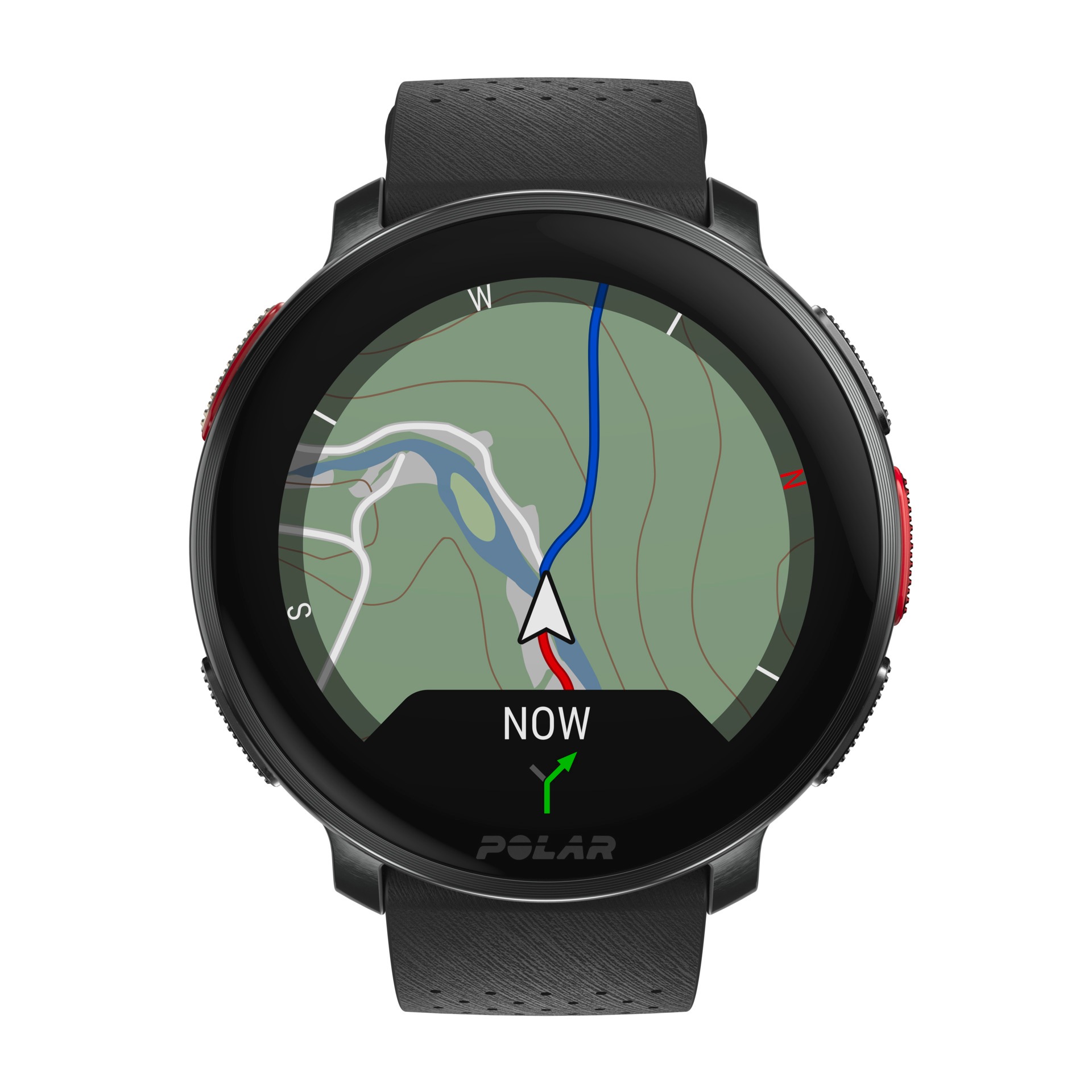 Polar Smartwatch »VANTAGE V3«, (3,5 cm / 1,39 Zoll), 32 GB, Premium-Multisportuhr Silikon-Armband S-L