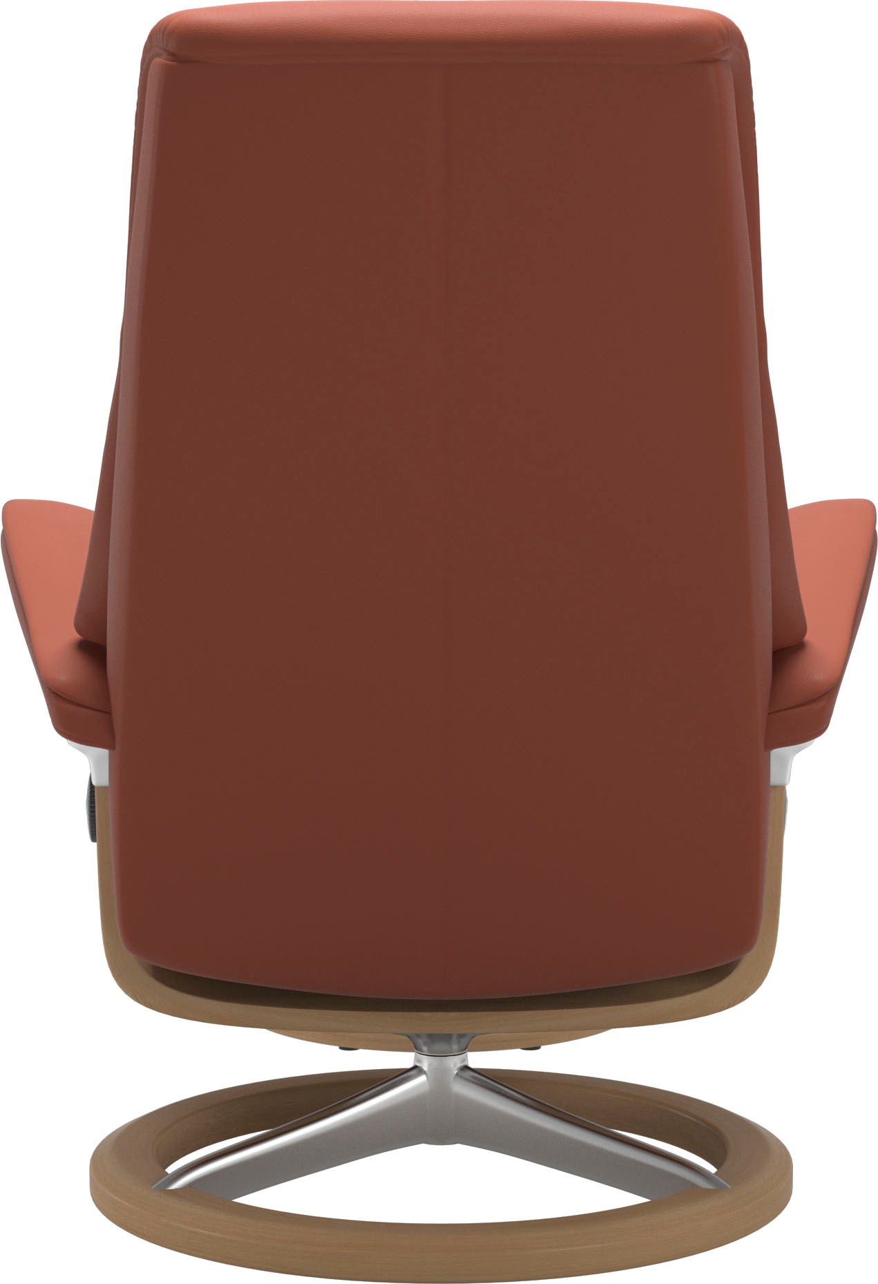 Stressless® Relaxsessel »View«, (Set, Relaxsessel mit Hocker), mit Signature Base, Größe S,Gestell Eiche