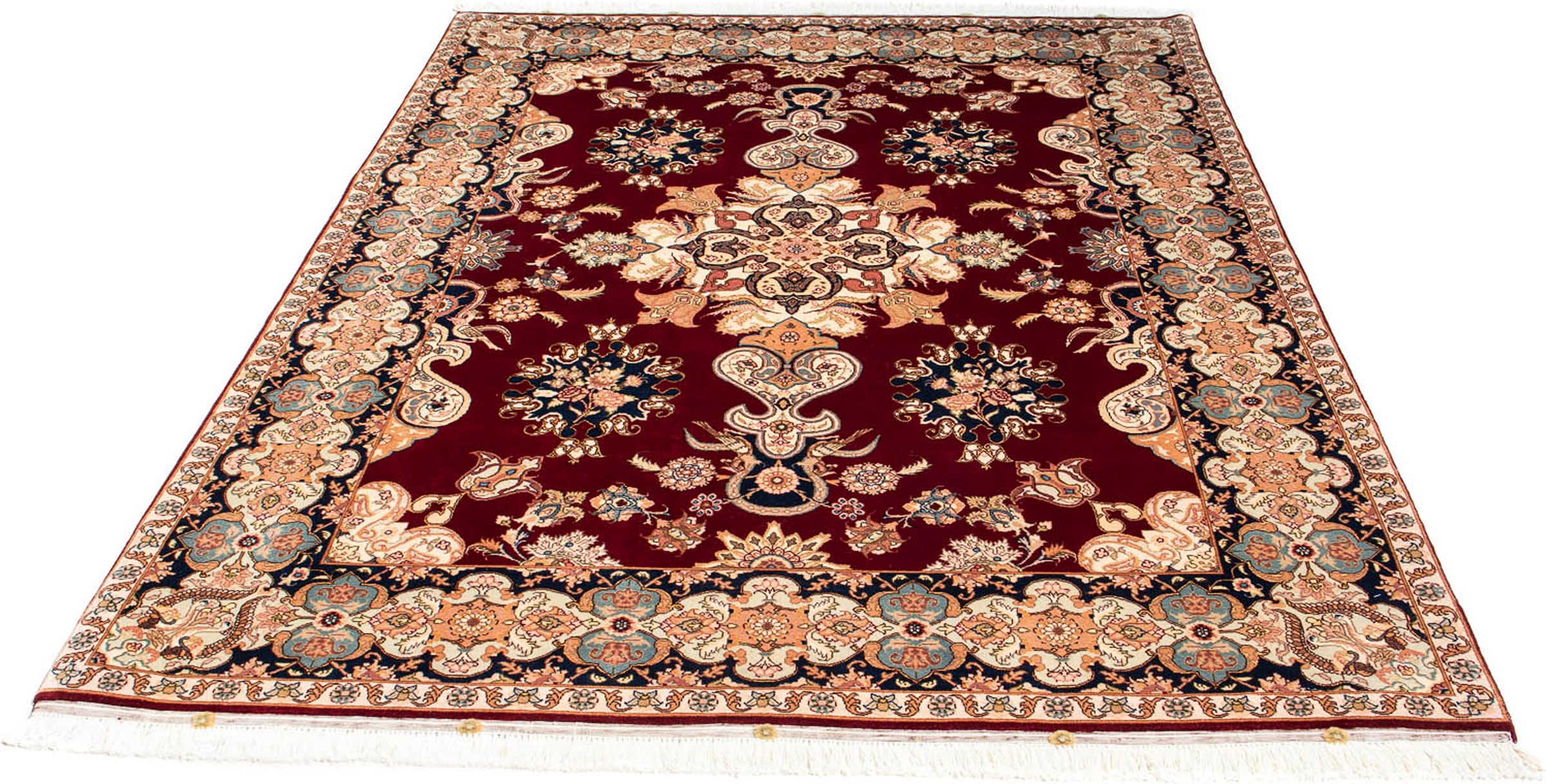 morgenland Orientteppich »Perser - Täbriz - Royal - 202 x 152 cm - dunkelro günstig online kaufen