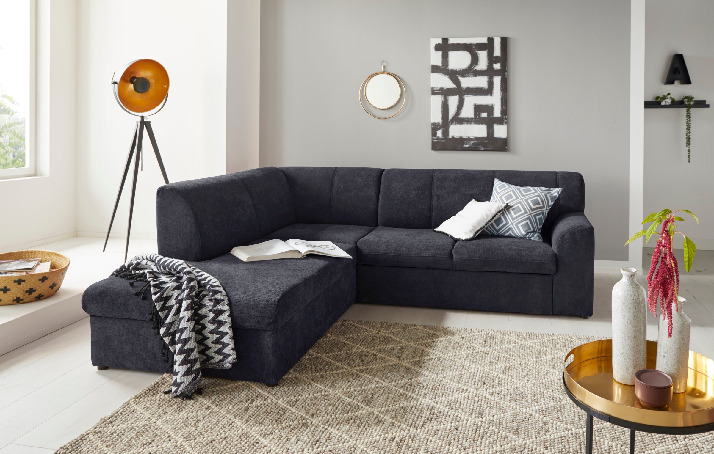DOMO collection Ecksofa »Topper zeitlos elegant, kompakte Stellmaße, OTTOs günstig online kaufen