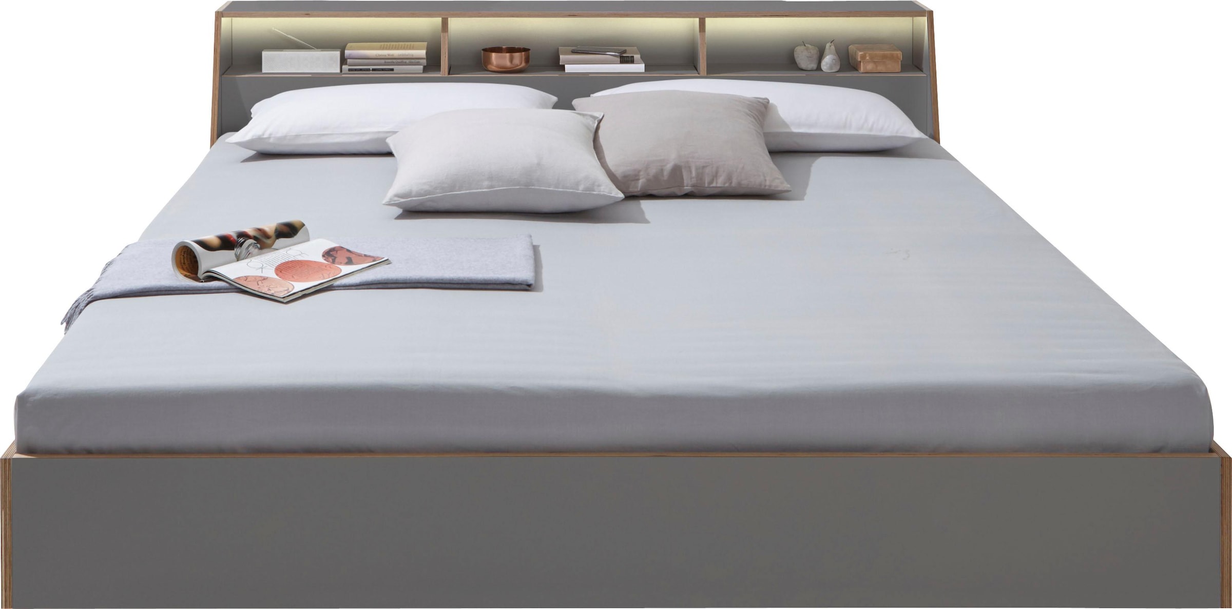 Müller SMALL LIVING Bett »Slope«, inklusive LED Beleuchtung