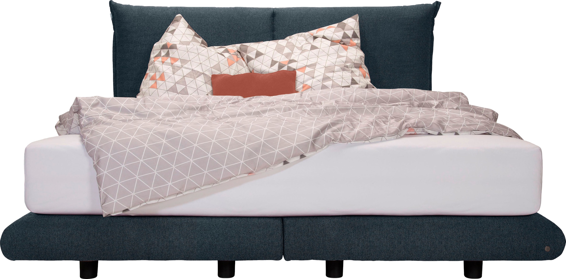 2. Bild von TOM TAILOR HOME Boxspringbett »SOHO PILLOW BOX«, in Schwebeoptik, Kopfteil in Kissenform, Höhe 120 cm