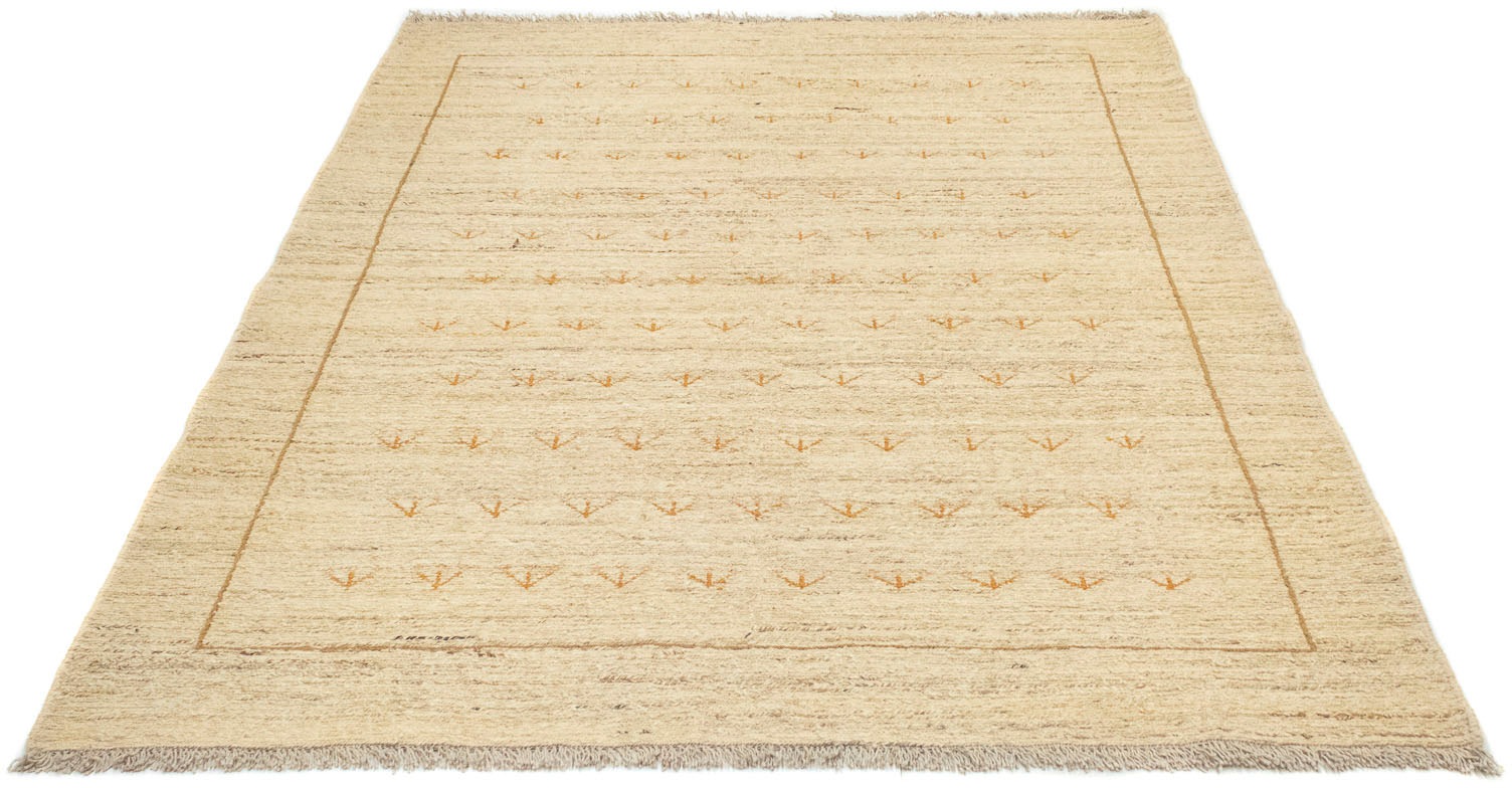 morgenland Wollteppich »Gabbeh Teppich handgeknüpft beige«, rechteckig, 18 günstig online kaufen