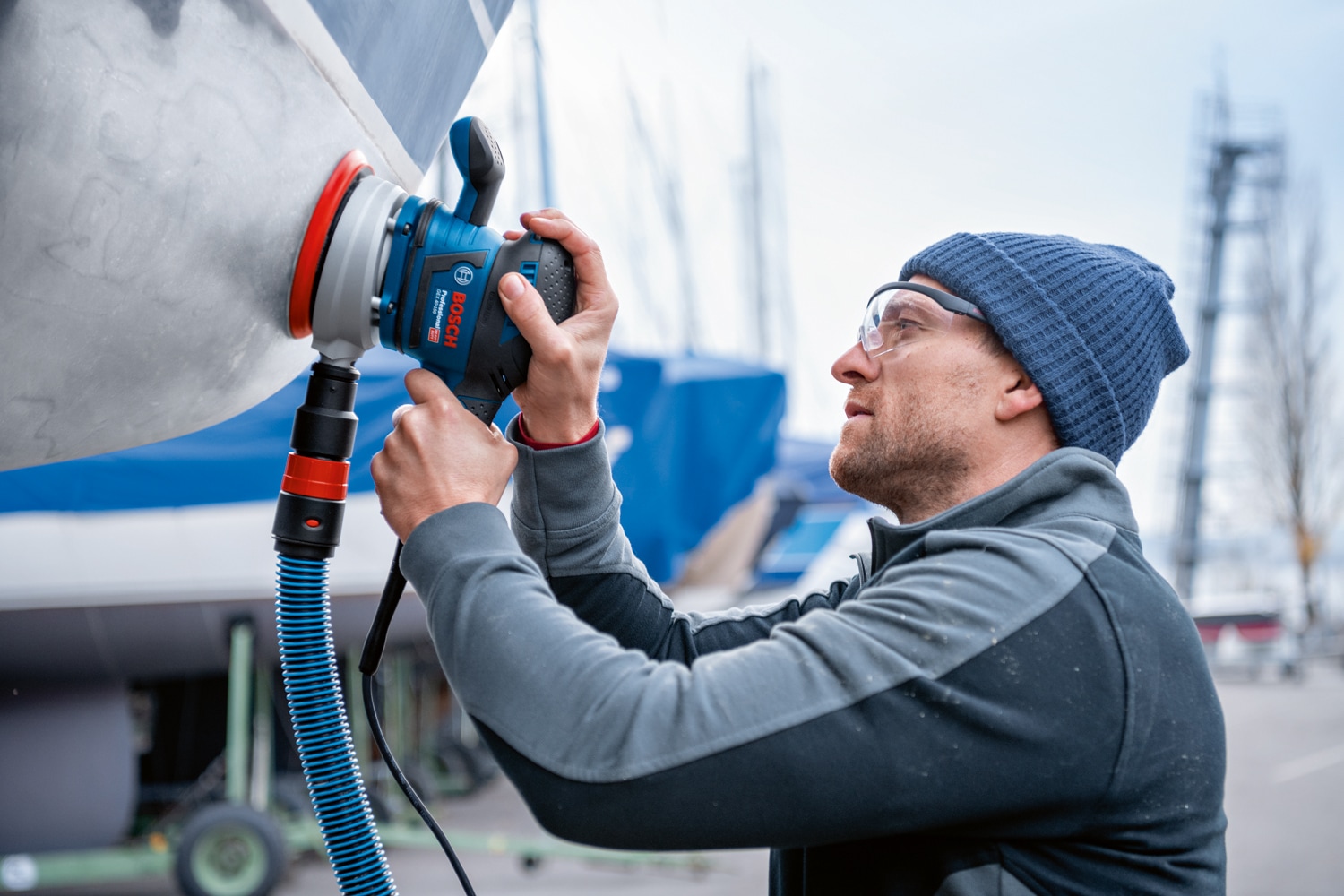 Bosch Professional Exzenterschleifer »»GEX 40-150««, mit Schleifblatt M480 und L-BOXX
