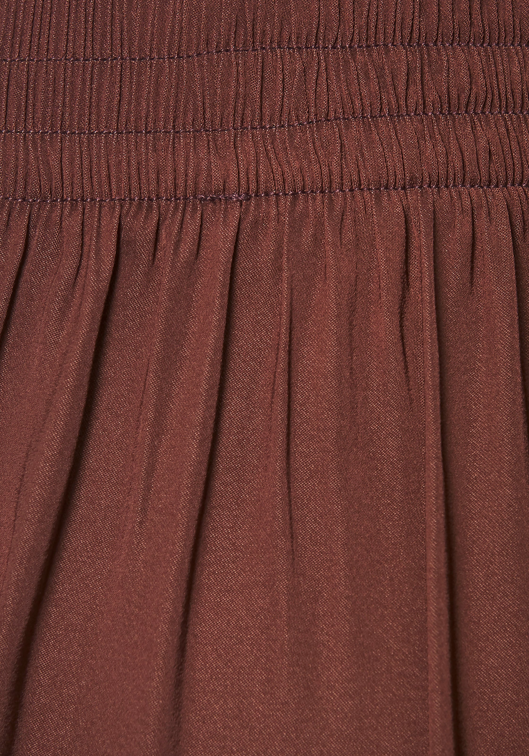 LASCANA Webhose  aus leichter Satinqualität, weite Palazzohose mit Taschen, Stoffhose