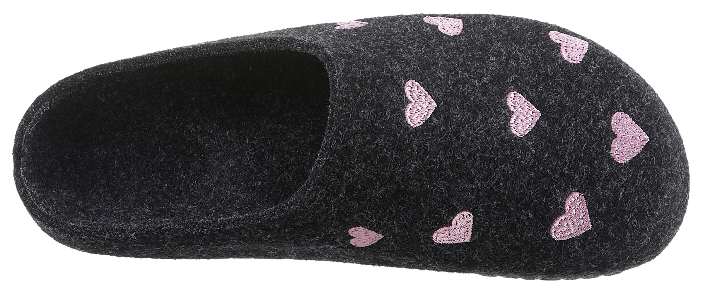 BIO Life Clog, Hausschuh, Homeslipper mit Herzchen-Stickerei - NEUE KOLLEKTION