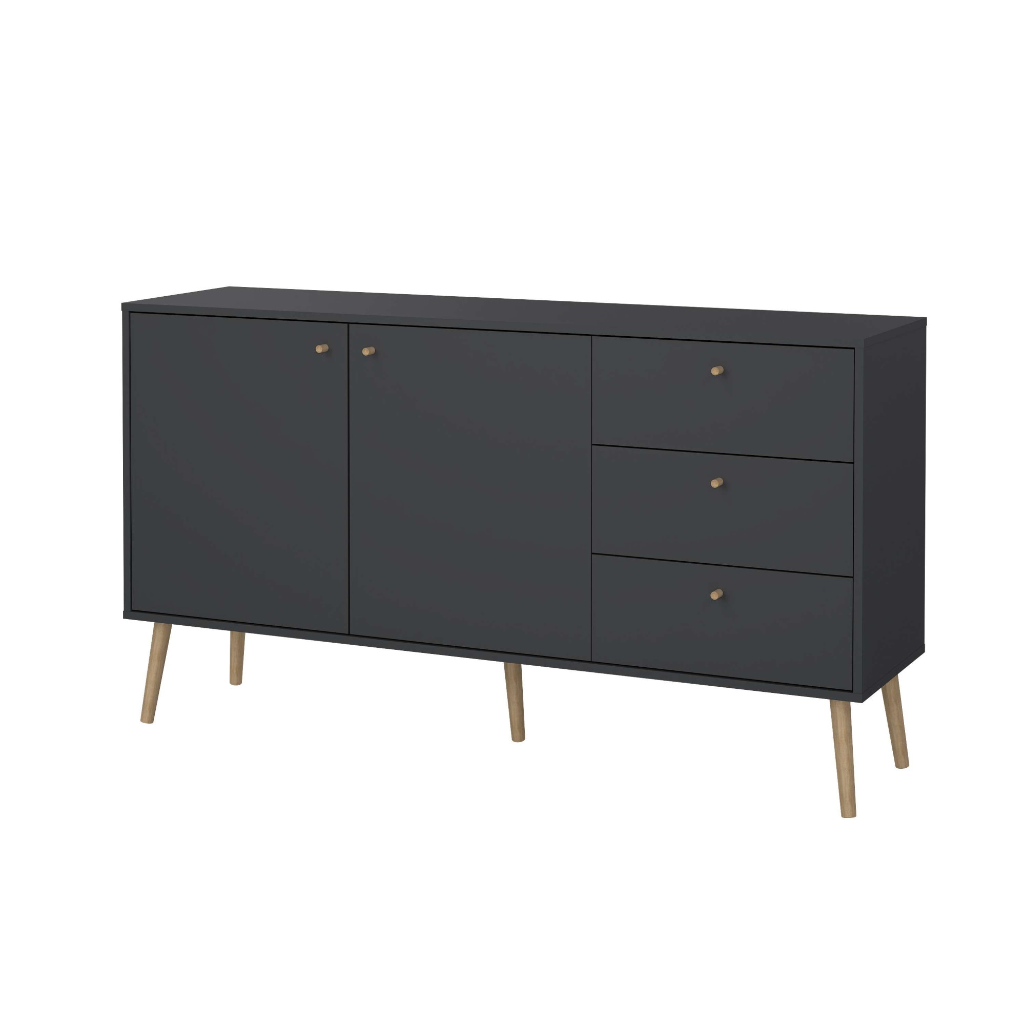 andas Sideboard »Bodo, Aufbewahrung, Schubladenschrank, Sideboard,«, Kommode mit 2 Türen, 3 Schubladen, Breite 147 cm