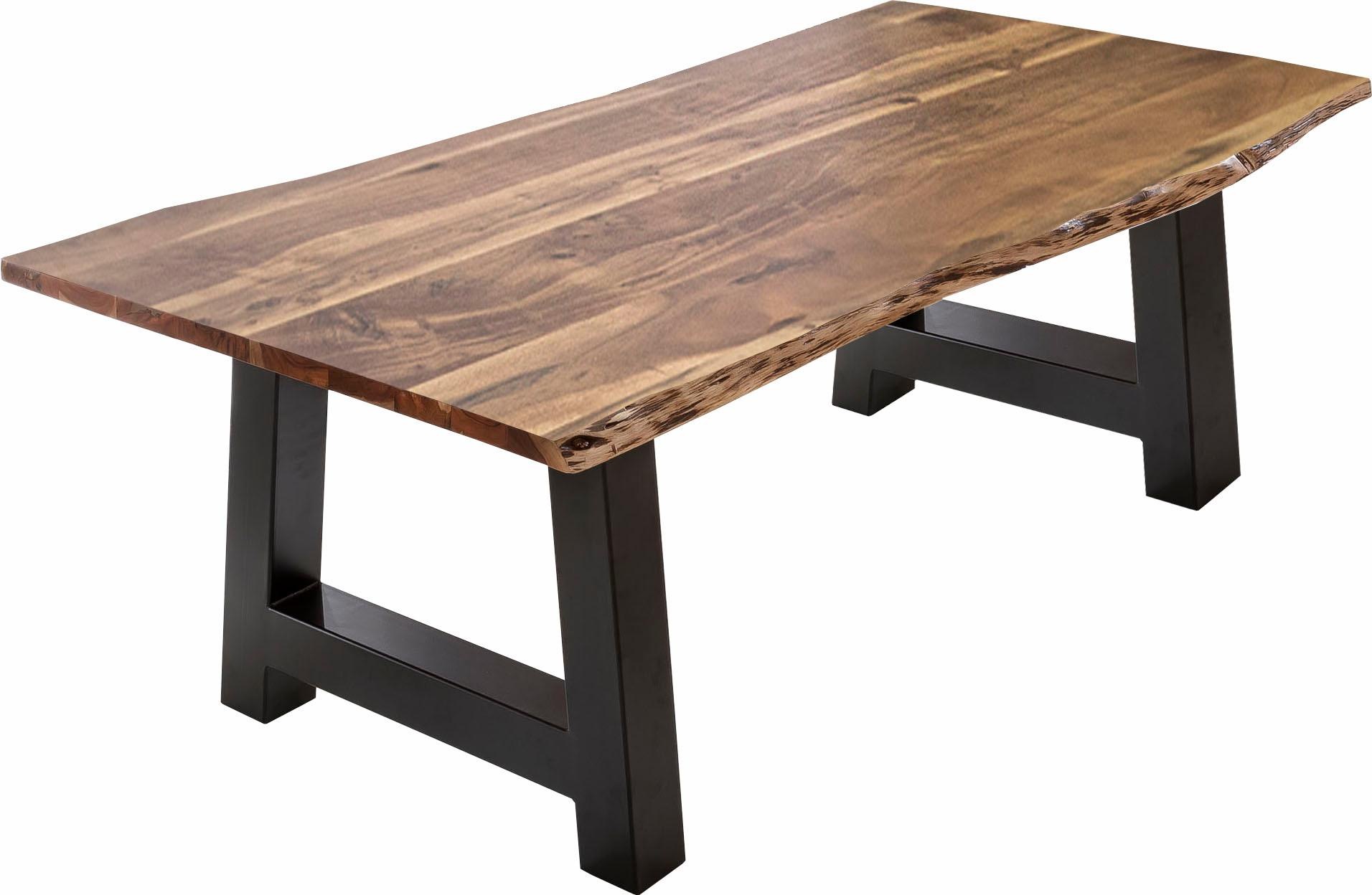 Home affaire Esstisch "Manhattan" mit Metallgestell in A-Form günstig online kaufen