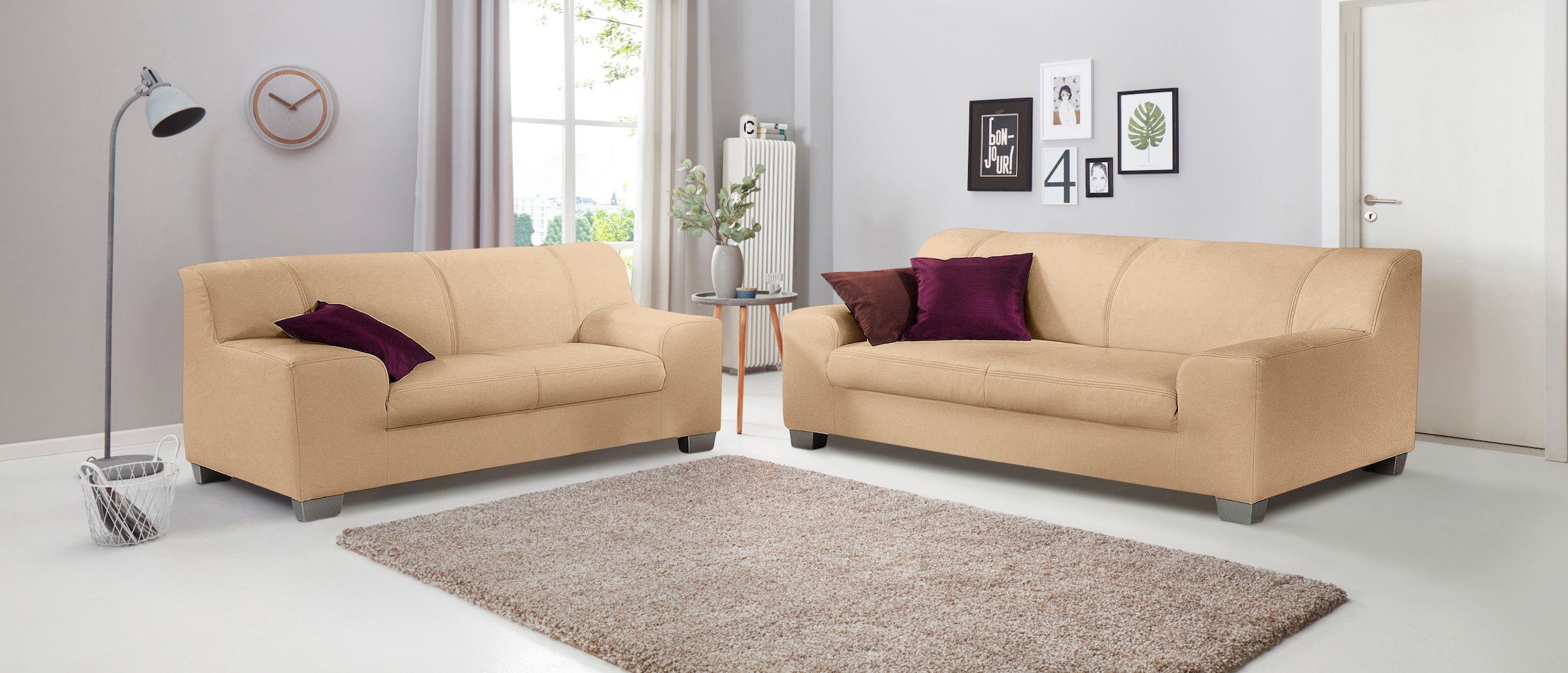 DOMO collection Polstergarnitur »Amando zeitlos und modern, komfortabel« Sp günstig online kaufen