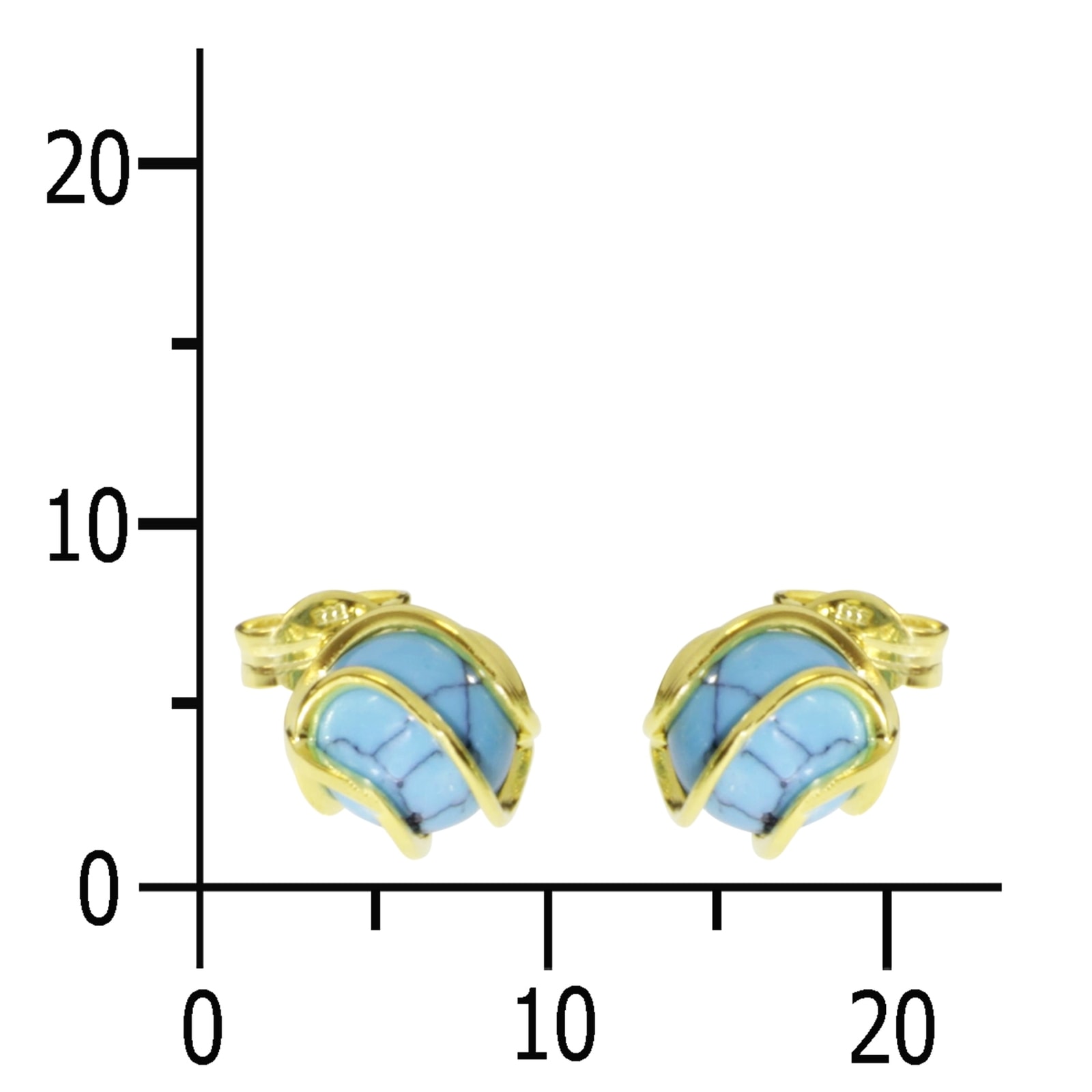 OSTSEE-SCHMUCK Paar Ohrstecker »Ostsee-Schmuck Ohrstecker Goldkäfig Ohrstecker Goldkäfig«, (2 tlg.)