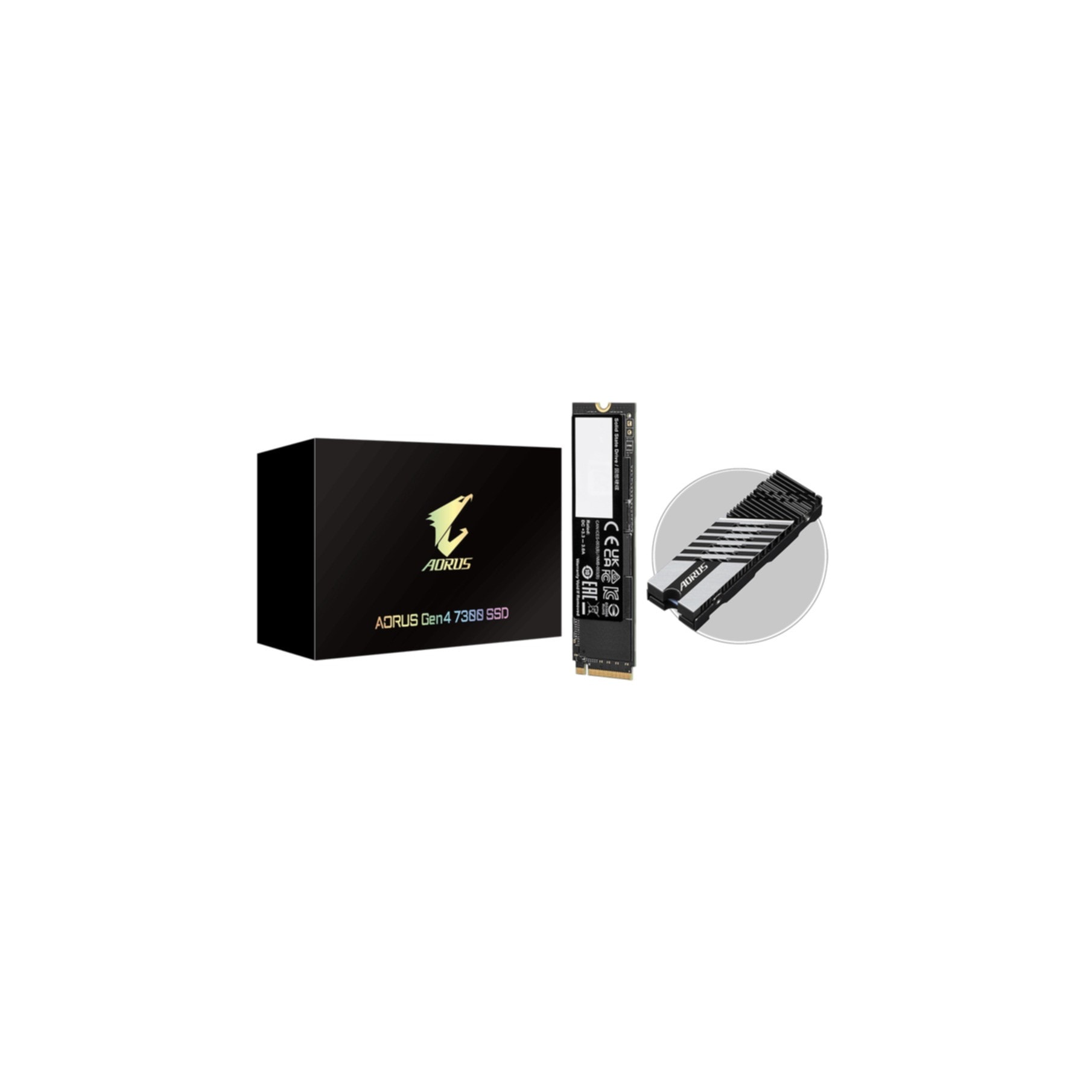 Gigabyte interne SSD »AORUS Gen4 7300 SSD 1TB«