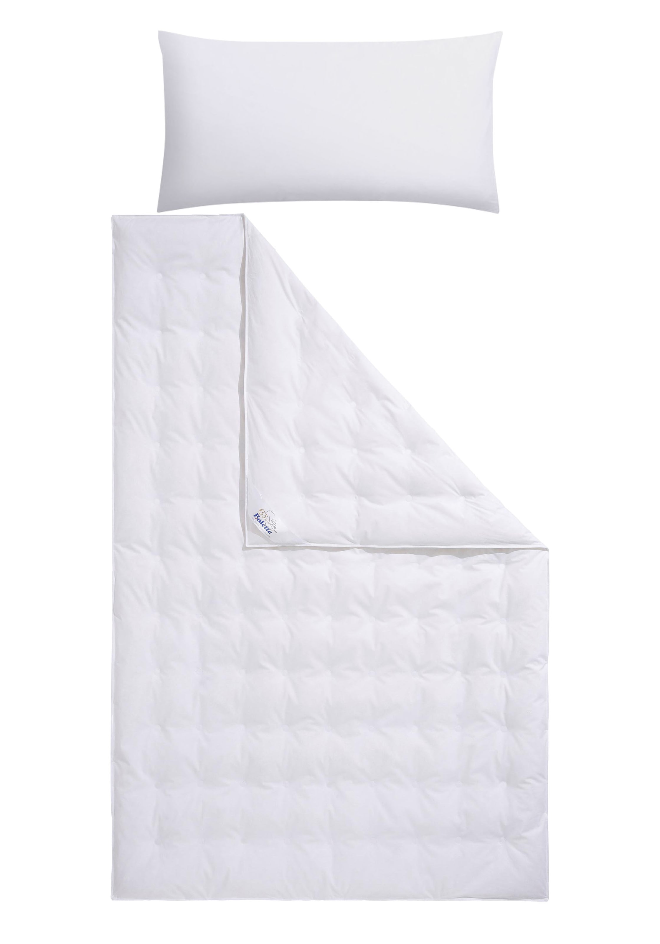 Balette Daunenbettdecke + Kopfkissen »Lilly«, (Spar-Set), In 4 Wärmeklassen, in Größe 135x200 & 155x220 cm erhältlich.