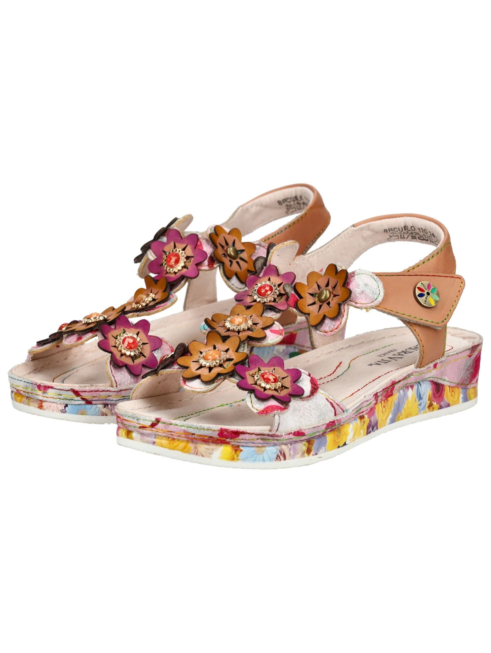 LAURA VITA Riemchensandale »LAURA VITA Sandalen Leder/Textil«