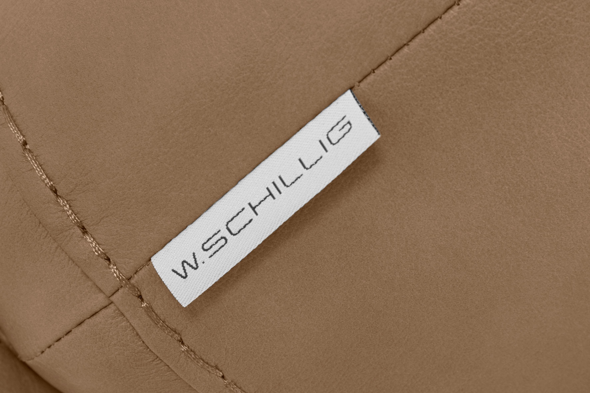 W.SCHILLIG Hocker »montanaa«, mit Metallkufen in Bronze pulverbeschichtet, Breite 71 cm